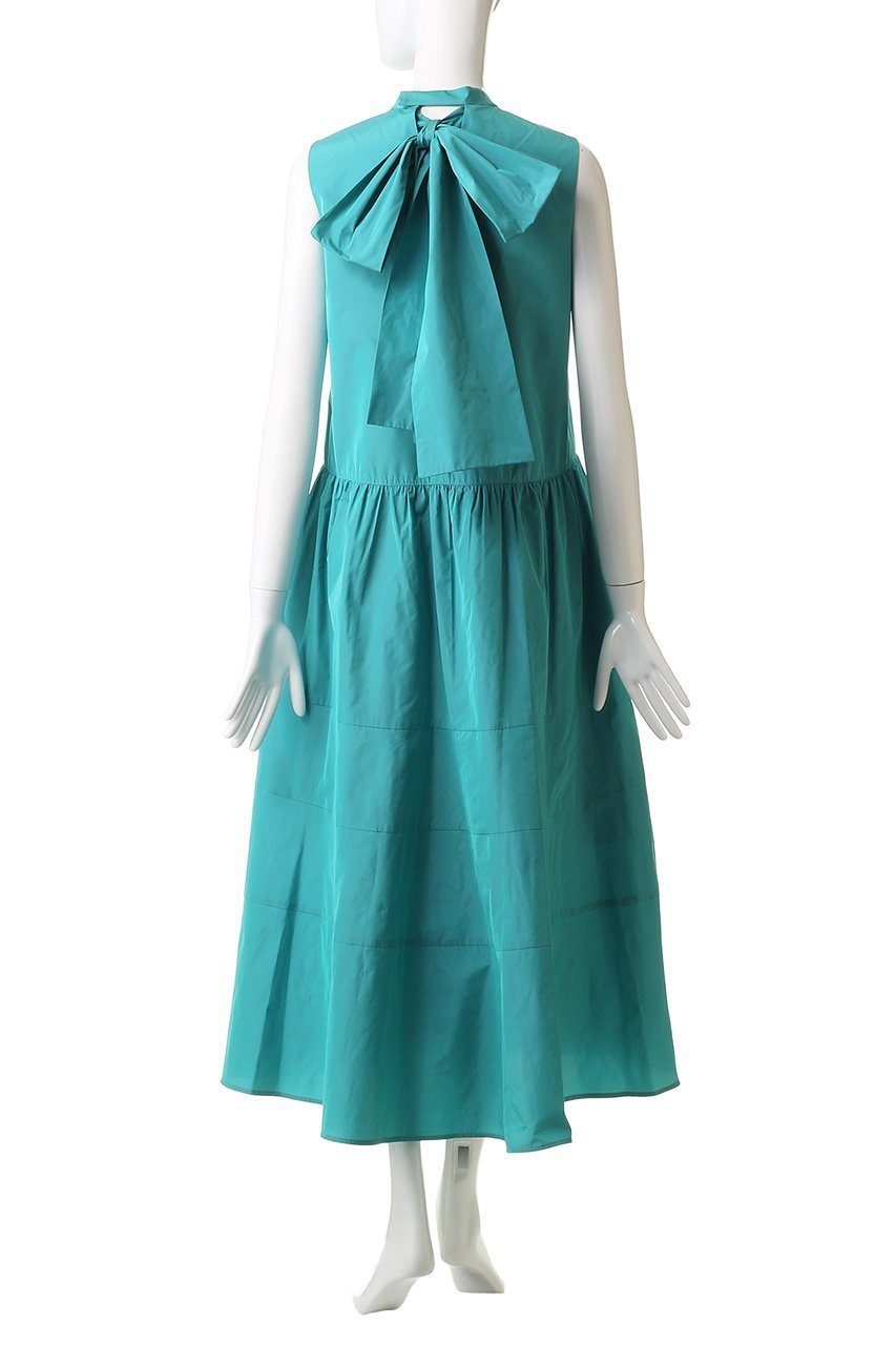 【アルアバイル/allureville】の【Loulou Willoughby】バックリボンタフタワンピース 人気、トレンドファッション・服の通販 founy(ファニー) 　ファッション　Fashion　レディースファッション　Fashion for Women　ワンピース　Dresses　チュニック　Tunic Tops & Dresses　エレガント 上品　Elegant　シンプル　Simple, Minimal　タフタ　Taffeta, Structured Fabric　チュニック　Tunic, Long Top　ノースリーブ　Sleeveless, No-Sleeve　リボン　Ribbon, Bow　ロング　Long, Long-Length　other-4|ID: prp329100004613283 ipo3291000000036241160