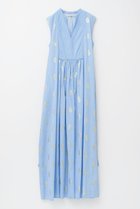 【ヌキテパ/NE QUITTEZ PAS】のCOTTON POPLIN STRIPE ホイル プリント ノースリーブ ドレス 人気、トレンドファッション・服の通販 founy(ファニー) ファッション Fashion レディースファッション Fashion for Women ワンピース Dresses フォーマル・パーティードレス・結婚式用ドレス Elegant & Casual Dresses チュニック Tunic Tops & Dresses 2025年 2025 2025-2026秋冬・A/W Autumn/Winter 2025–26 AW25–26 ギャザー Gathered, Ruffled ストライプ Stripe, Striped Pattern チュニック Tunic, Long Top ドレス Dress, One-Piece ノースリーブ Sleeveless, No-Sleeve プリント Print, Printed Pattern ロング Long, Long-Length A/W・秋冬 Autumn/Winter thumbnail ライトブルー|ID: prp329100004613287 ipo3291000000033342665