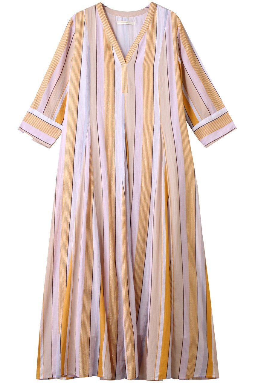 【ヌキテパ/NE QUITTEZ PAS】のCOTTON VOILE STRIPE パネル ドレス 人気、トレンドファッション・服の通販 founy(ファニー) 　ファッション　Fashion　レディースファッション　Fashion for Women　ワンピース　Dresses　フォーマル・パーティードレス・結婚式用ドレス　Elegant & Casual Dresses　チュニック　Tunic Tops & Dresses　2025年　2025　2025-2026秋冬・A/W　Autumn/Winter 2025–26 AW25–26　エアリー　Airy Texture　ストライプ　Stripe, Striped Pattern　チュニック　Tunic, Long Top　ドレス　Dress, One-Piece　リゾート　Resort, Vacation Style　ロング　Long, Long-Length　A/W・秋冬　Autumn/Winter　 other-1|ID: prp329100004613290 ipo3291000000033021416