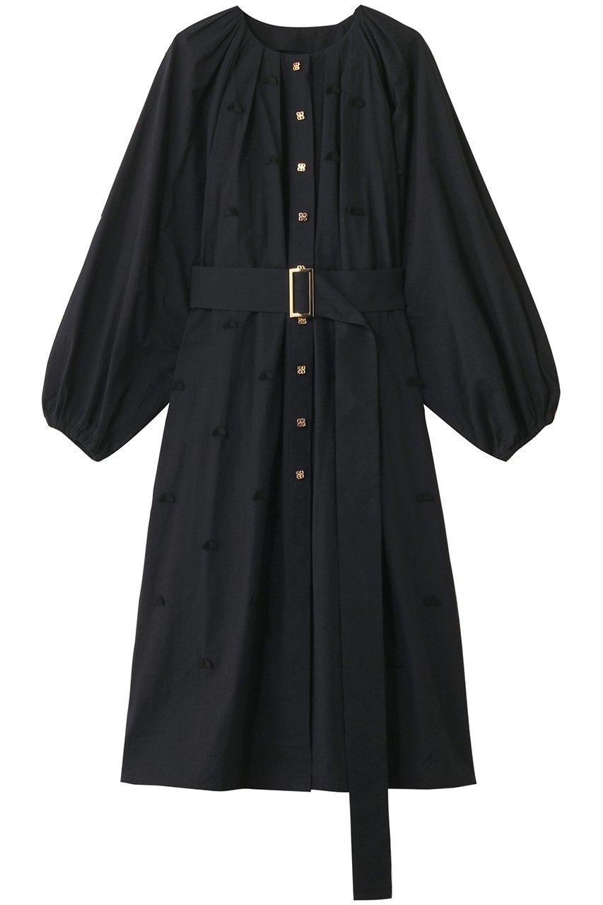 【ミュベール/MUVEIL】の幾何学モチーフワンピース インテリア・キッズ・メンズ・レディースファッション・服の通販 founy(ファニー) 　ファッション　Fashion　レディースファッション　Fashion for Women　ワンピース　Dresses　チュニック　Tunic Tops & Dresses　2025年　2025　2025-2026秋冬・A/W　Autumn/Winter 2025–26 AW25–26　シルク　Silk, 100% Silk　チュニック　Tunic, Long Top　モチーフ　Motif, Design Theme　レース　Lace, Lace Fabric　ロング　Long, Long-Length　ヴィンテージ　Vintage Style　A/W・秋冬　Autumn/Winter　羽織　Haori, Light Jacket　ブラック|ID: prp329100004613292 ipo3291000000033021429