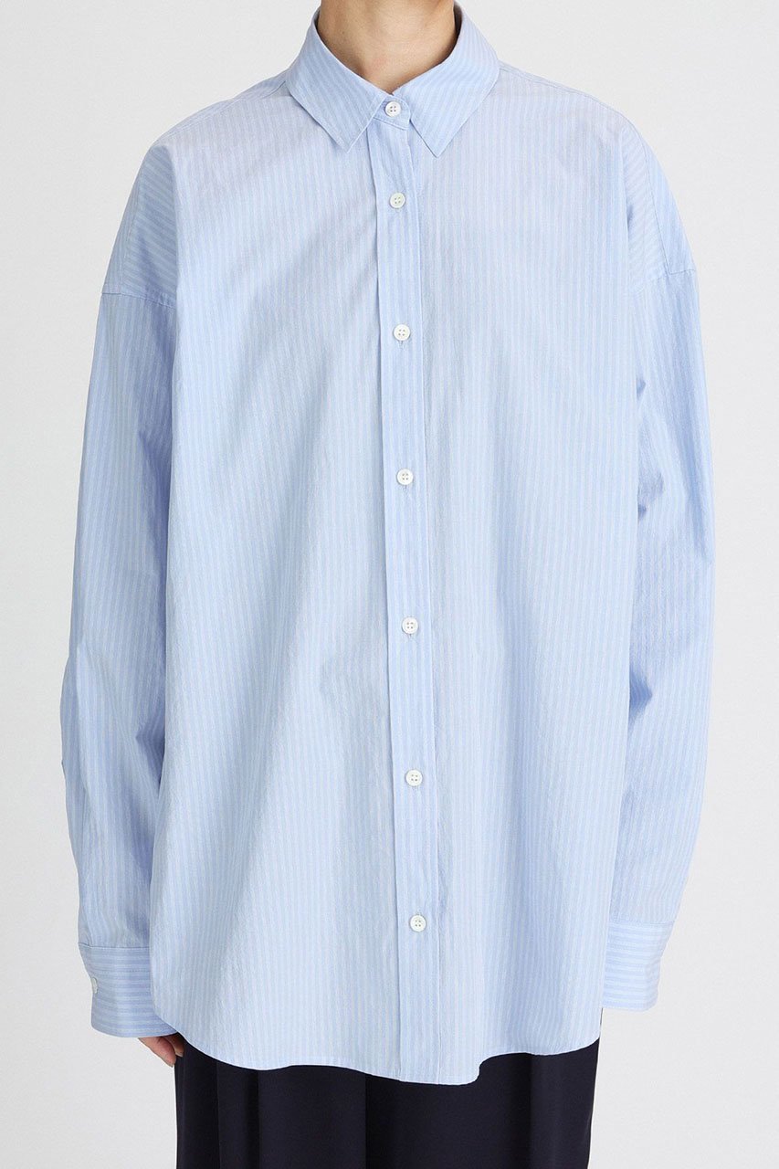 【ブリル/BRILL】のストライプオーバーシャツ 人気、トレンドファッション・服の通販 founy(ファニー) 　ファッション　Fashion　レディースファッション　Fashion for Women　トップス・カットソー　Cut & Sew Tops　シャツ・ブラウス・オフィスカジュアル　Elegant Blouses & Button-Ups　イタリア　Italy　スタンダード　Standard, Basic　スリーブ　Sleeve, Long Sleeve / Short Sleeve　ロング　Long, Long-Length　新作・新入荷　New Arrivals / New In　other-4|ID: prp329100004613293 ipo3291000000033021444
