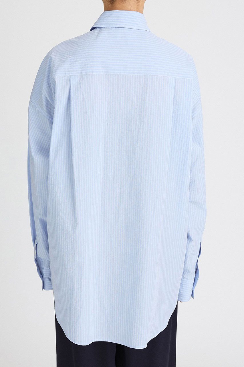 【ブリル/BRILL】のストライプオーバーシャツ 人気、トレンドファッション・服の通販 founy(ファニー) 　ファッション　Fashion　レディースファッション　Fashion for Women　トップス・カットソー　Cut & Sew Tops　シャツ・ブラウス・オフィスカジュアル　Elegant Blouses & Button-Ups　イタリア　Italy　スタンダード　Standard, Basic　スリーブ　Sleeve, Long Sleeve / Short Sleeve　ロング　Long, Long-Length　新作・新入荷　New Arrivals / New In　other-6|ID: prp329100004613293 ipo3291000000033021449
