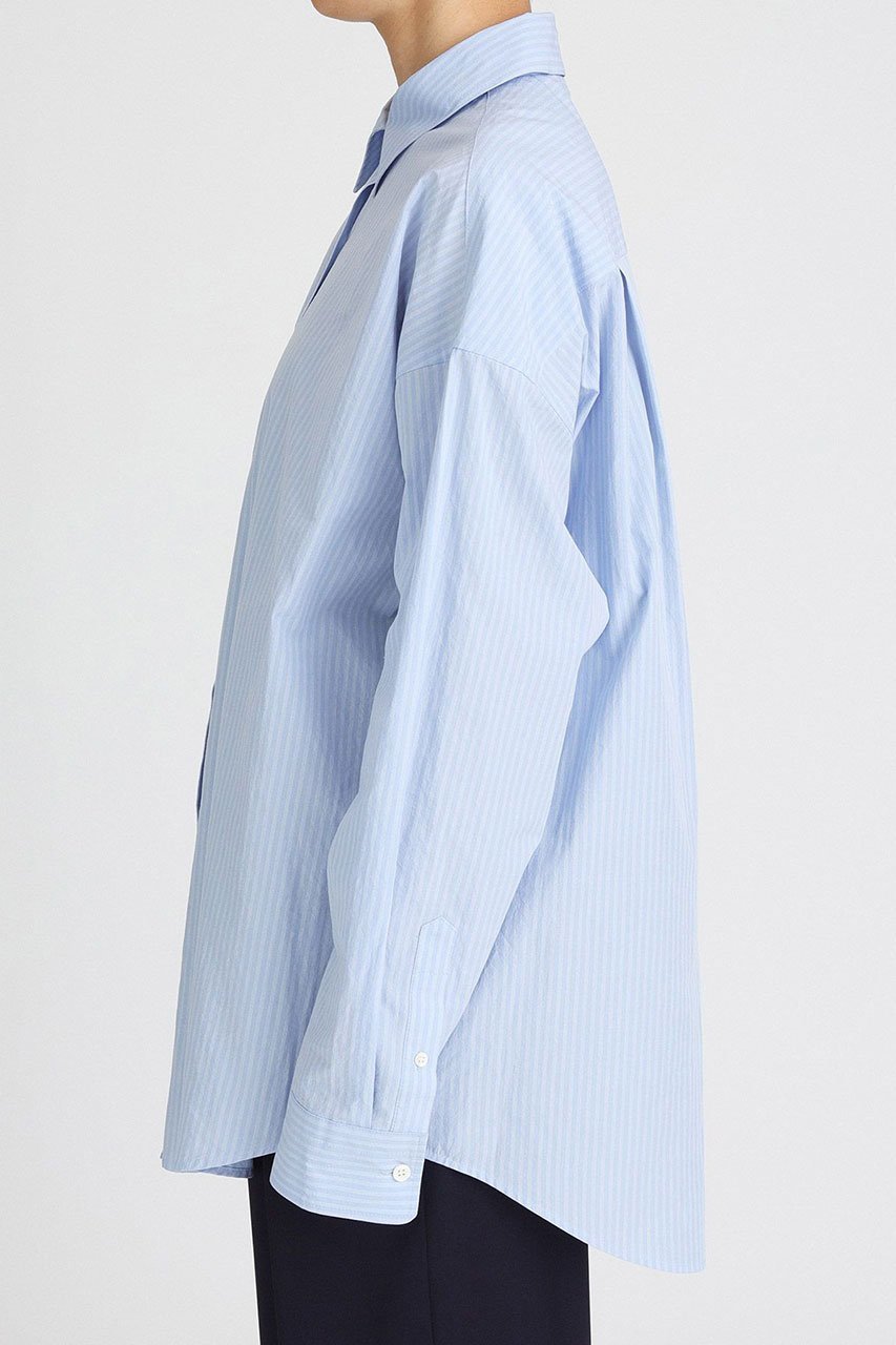 【ブリル/BRILL】のストライプオーバーシャツ 人気、トレンドファッション・服の通販 founy(ファニー) 　ファッション　Fashion　レディースファッション　Fashion for Women　トップス・カットソー　Cut & Sew Tops　シャツ・ブラウス・オフィスカジュアル　Elegant Blouses & Button-Ups　イタリア　Italy　スタンダード　Standard, Basic　スリーブ　Sleeve, Long Sleeve / Short Sleeve　ロング　Long, Long-Length　other-5|ID: prp329100004613293 ipo3291000000036241183