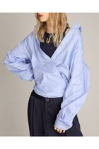 【ブリル/BRILL】のワイドスリーブシャツ 人気、トレンドファッション・服の通販 founy(ファニー) ファッション Fashion レディースファッション Fashion for Women トップス・カットソー Cut & Sew Tops シャツ・ブラウス・オフィスカジュアル Elegant Blouses & Button-Ups カシュクール Wrap Design スリーブ Sleeve, Long Sleeve / Short Sleeve リラックス Relax, Relaxed Fit ロング Long, Long-Length ワッシャー Washer, Crinkled Finish 新作・新入荷 New Arrivals / New In thumbnail サックス|ID: prp329100004613296 ipo3291000000033021471
