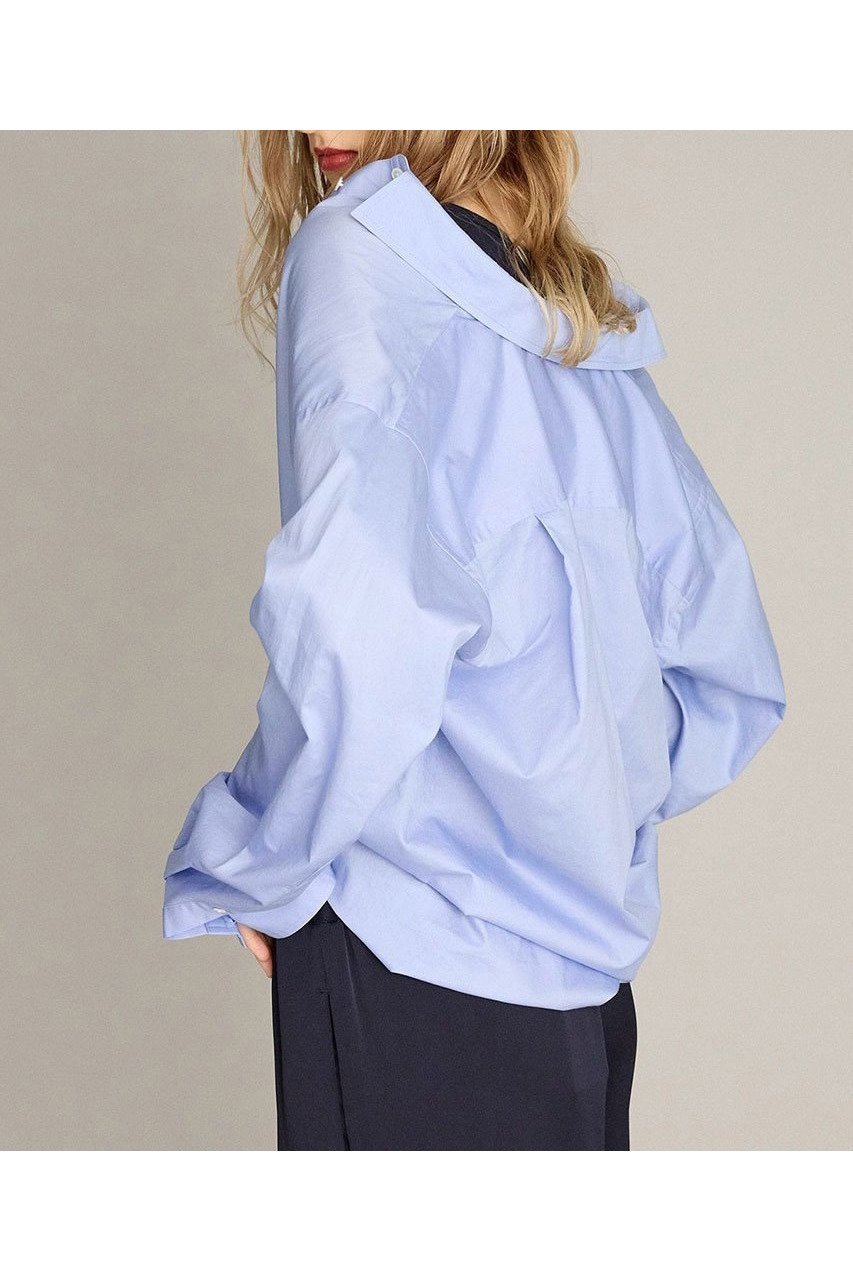 【ブリル/BRILL】のワイドスリーブシャツ 人気、トレンドファッション・服の通販 founy(ファニー) 　ファッション　Fashion　レディースファッション　Fashion for Women　トップス・カットソー　Cut & Sew Tops　シャツ・ブラウス・オフィスカジュアル　Elegant Blouses & Button-Ups　カシュクール　Wrap Design　スリーブ　Sleeve, Long Sleeve / Short Sleeve　リラックス　Relax, Relaxed Fit　ロング　Long, Long-Length　ワッシャー　Washer, Crinkled Finish　新作・新入荷　New Arrivals / New In　other-2|ID: prp329100004613296 ipo3291000000033021473
