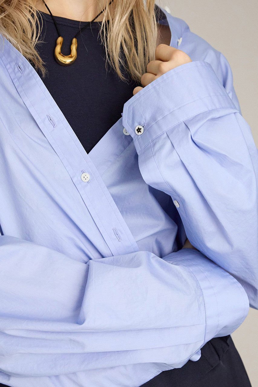 【ブリル/BRILL】のワイドスリーブシャツ 人気、トレンドファッション・服の通販 founy(ファニー) 　ファッション　Fashion　レディースファッション　Fashion for Women　トップス・カットソー　Cut & Sew Tops　シャツ・ブラウス・オフィスカジュアル　Elegant Blouses & Button-Ups　カシュクール　Wrap Design　スリーブ　Sleeve, Long Sleeve / Short Sleeve　リラックス　Relax, Relaxed Fit　ロング　Long, Long-Length　ワッシャー　Washer, Crinkled Finish　新作・新入荷　New Arrivals / New In　other-4|ID: prp329100004613296 ipo3291000000033021477