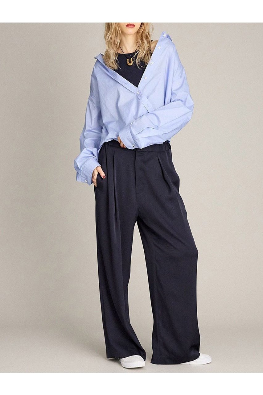 【ブリル/BRILL】のワイドスリーブシャツ 人気、トレンドファッション・服の通販 founy(ファニー) 　ファッション　Fashion　レディースファッション　Fashion for Women　トップス・カットソー　Cut & Sew Tops　シャツ・ブラウス・オフィスカジュアル　Elegant Blouses & Button-Ups　カシュクール　Wrap Design　スリーブ　Sleeve, Long Sleeve / Short Sleeve　リラックス　Relax, Relaxed Fit　ロング　Long, Long-Length　ワッシャー　Washer, Crinkled Finish　新作・新入荷　New Arrivals / New In　other-6|ID: prp329100004613296 ipo3291000000033021479