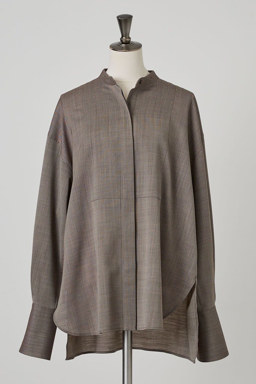 【カオス/Chaos】のオルトシャツ インテリア・キッズ・メンズ・レディースファッション・服の通販 founy(ファニー) 　ファッション　Fashion　レディースファッション　Fashion for Women　トップス・カットソー　Cut & Sew Tops　シャツ・ブラウス・オフィスカジュアル　Elegant Blouses & Button-Ups　カフス　Cuff Design　クラシカル　Classical, Vintage-Inspired　スリーブ　Sleeve, Long Sleeve / Short Sleeve　ドレス　Dress, One-Piece　モダン　Modern, Contemporary　ロング　Long, Long-Length　新作・新入荷　New Arrivals / New In　秋　Autumn　A/W・秋冬　Autumn/Winter　ブラウン|ID: prp329100004613298 ipo3291000000033021486