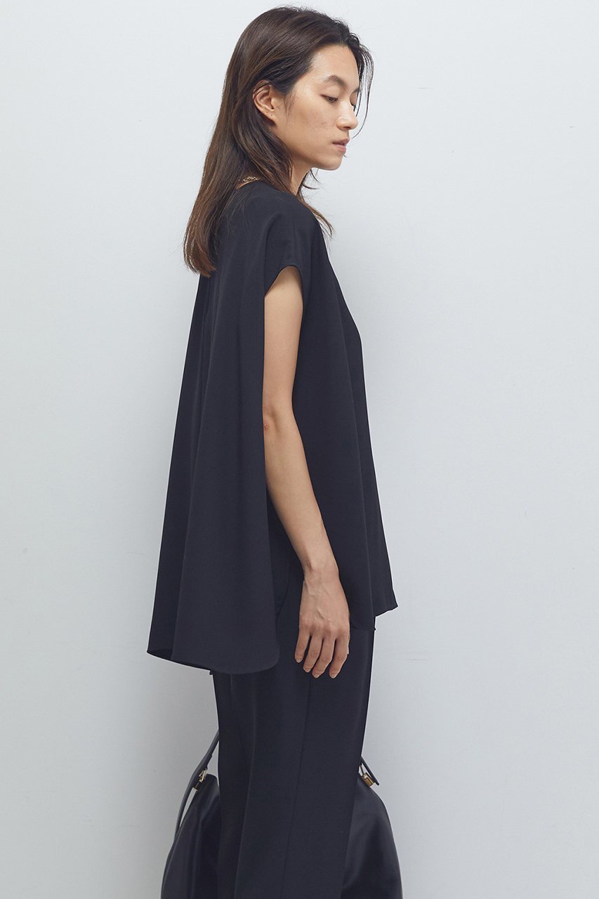 【プルミエ アロンディスモン/1er Arrondissement】のジョーゼットフレンチスリーブブラウス 人気、トレンドファッション・服の通販 founy(ファニー) 　ファッション　Fashion　レディースファッション　Fashion for Women　トップス・カットソー　Cut & Sew Tops　シャツ・ブラウス・オフィスカジュアル　Elegant Blouses & Button-Ups　2025年　2025　2025-2026秋冬・A/W　Autumn/Winter 2025–26 AW25–26　おすすめ　Recommended / Our Picks　エレガント 上品　Elegant　ショート　Short, Short Length　ジョーゼット　Georgette, Semi-Sheer Fabric　スリット　Slit, Slit Detail　スリーブ　Sleeve, Long Sleeve / Short Sleeve　タイトスカート　Pencil Skirt, Tight Skirt　デニム　Denim, Jeans Material　ドレープ　Drape, Draping Fabric　フレンチ　French, French Style　A/W・秋冬　Autumn/Winter　other-6|ID: prp329100004613300 ipo3291000000033170340