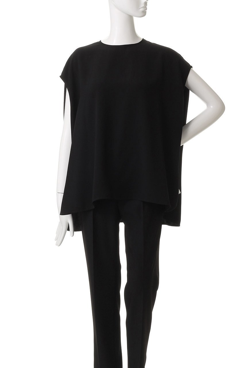 【プルミエ アロンディスモン/1er Arrondissement】のジョーゼットフレンチスリーブブラウス 人気、トレンドファッション・服の通販 founy(ファニー) 　ファッション　Fashion　レディースファッション　Fashion for Women　トップス・カットソー　Cut & Sew Tops　シャツ・ブラウス・オフィスカジュアル　Elegant Blouses & Button-Ups　おすすめ　Recommended / Our Picks　エレガント 上品　Elegant　ショート　Short, Short Length　ジョーゼット　Georgette, Semi-Sheer Fabric　スリット　Slit, Slit Detail　スリーブ　Sleeve, Long Sleeve / Short Sleeve　タイトスカート　Pencil Skirt, Tight Skirt　デニム　Denim, Jeans Material　ドレープ　Drape, Draping Fabric　フレンチ　French, French Style　再入荷　Restock / Back in Stock　other-2|ID: prp329100004613300 ipo3291000000035461816