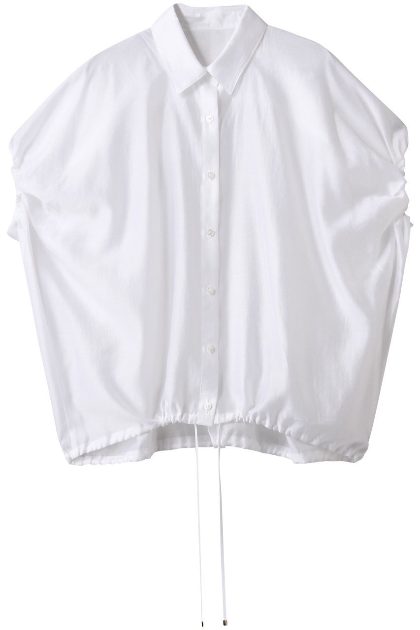 【アルアバイル/allureville】のシアードロストブラウス 人気、トレンドファッション・服の通販 founy(ファニー) 　ファッション　Fashion　レディースファッション　Fashion for Women　トップス・カットソー　Cut & Sew Tops　シャツ・ブラウス・オフィスカジュアル　Elegant Blouses & Button-Ups　エアリー　Airy Texture　ギャザー　Gathered, Ruffled　ショート　Short, Short Length　スリーブ　Sleeve, Long Sleeve / Short Sleeve　ドローストリング　Drawstring, Pull Cord　エレガント 上品　Elegant　 other-1|ID: prp329100004613304 ipo3291000000036241189