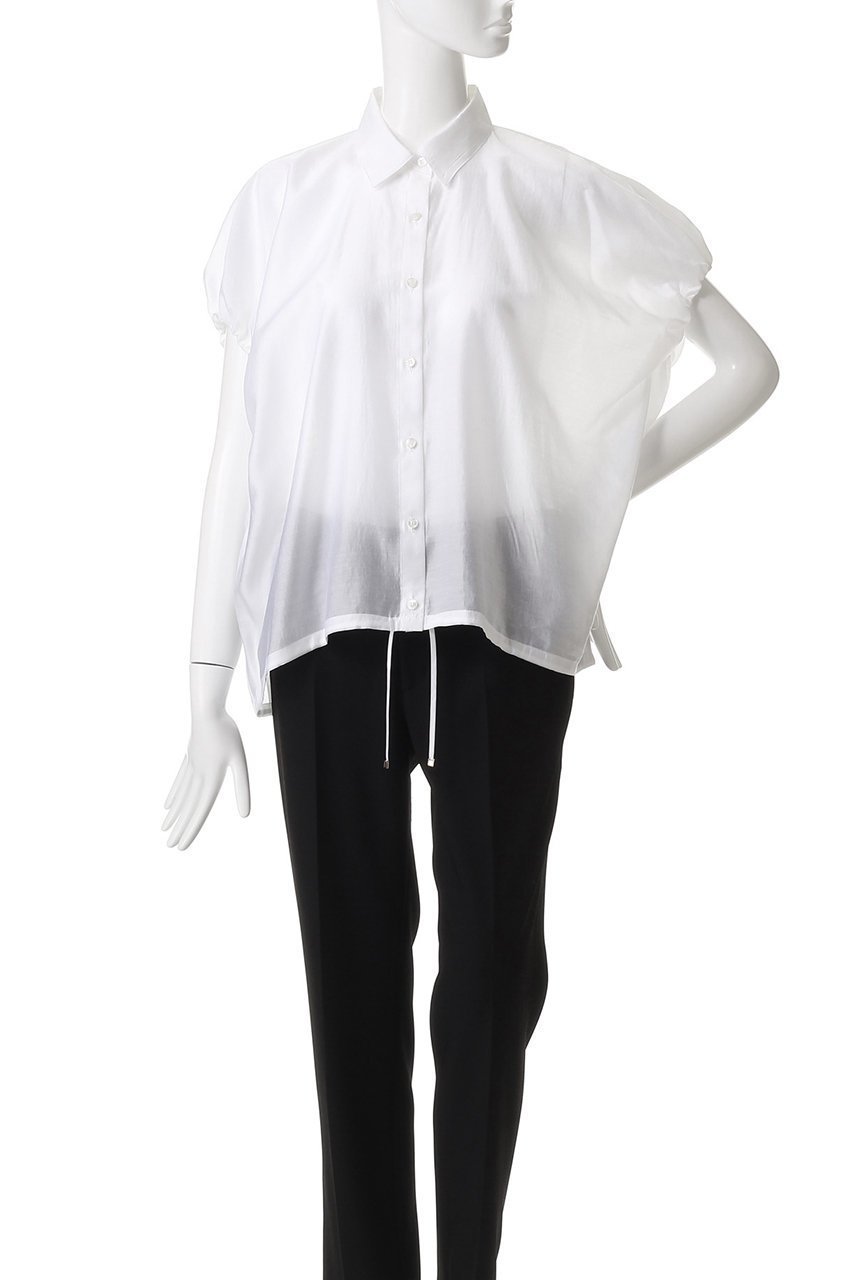 【アルアバイル/allureville】のシアードロストブラウス 人気、トレンドファッション・服の通販 founy(ファニー) 　ファッション　Fashion　レディースファッション　Fashion for Women　トップス・カットソー　Cut & Sew Tops　シャツ・ブラウス・オフィスカジュアル　Elegant Blouses & Button-Ups　エアリー　Airy Texture　ギャザー　Gathered, Ruffled　ショート　Short, Short Length　スリーブ　Sleeve, Long Sleeve / Short Sleeve　ドローストリング　Drawstring, Pull Cord　エレガント 上品　Elegant　other-6|ID: prp329100004613304 ipo3291000000036241197