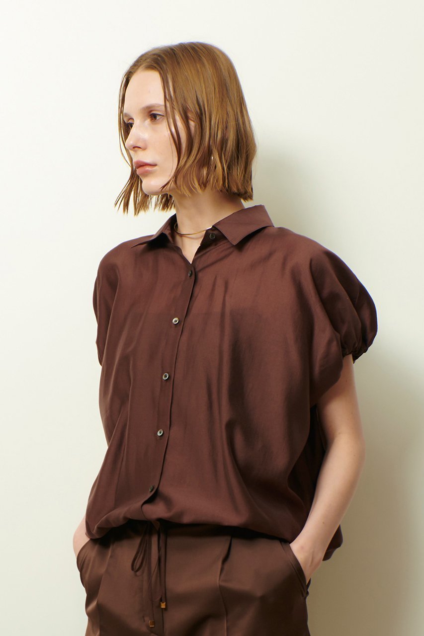 【アルアバイル/allureville】のシアードロストブラウス 人気、トレンドファッション・服の通販 founy(ファニー) 　ファッション　Fashion　レディースファッション　Fashion for Women　トップス・カットソー　Cut & Sew Tops　シャツ・ブラウス・オフィスカジュアル　Elegant Blouses & Button-Ups　エアリー　Airy Texture　ギャザー　Gathered, Ruffled　ショート　Short, Short Length　スリーブ　Sleeve, Long Sleeve / Short Sleeve　ドローストリング　Drawstring, Pull Cord　エレガント 上品　Elegant　other-7|ID: prp329100004613304 ipo3291000000036241198