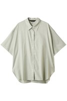 【ミズイロ インド/mizuiro ind】のhalf slv wide shirt シャツ 人気、トレンドファッション・服の通販 founy(ファニー) ファッション Fashion レディースファッション Fashion for Women トップス・カットソー Cut & Sew Tops シャツ・ブラウス・オフィスカジュアル Elegant Blouses & Button-Ups シアー Sheer, See-Through ショート Short, Short Length シンプル Simple, Minimal スリット Slit, Slit Detail スリーブ Sleeve, Long Sleeve / Short Sleeve リラックス Relax, Relaxed Fit エレガント 上品 Elegant 新作・新入荷 New Arrivals / New In 無地 Plain, Solid Color |ID:prp329100004613307