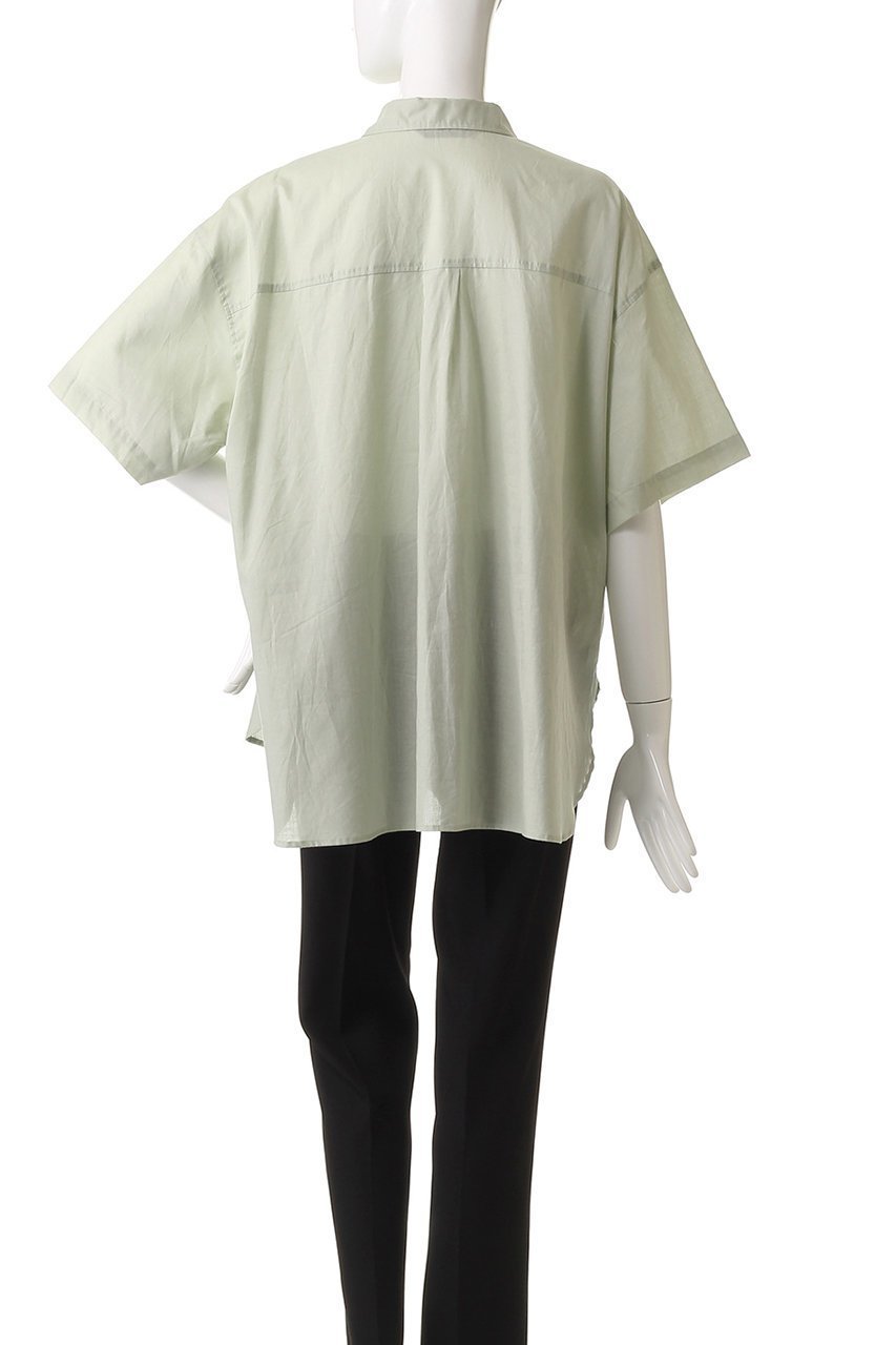 【ミズイロ インド/mizuiro ind】のhalf slv wide shirt シャツ 人気、トレンドファッション・服の通販 founy(ファニー) 　ファッション　Fashion　レディースファッション　Fashion for Women　トップス・カットソー　Cut & Sew Tops　シャツ・ブラウス・オフィスカジュアル　Elegant Blouses & Button-Ups　シアー　Sheer, See-Through　ショート　Short, Short Length　シンプル　Simple, Minimal　スリット　Slit, Slit Detail　スリーブ　Sleeve, Long Sleeve / Short Sleeve　リラックス　Relax, Relaxed Fit　エレガント 上品　Elegant　新作・新入荷　New Arrivals / New In　無地　Plain, Solid Color　other-4|ID: prp329100004613307 ipo3291000000033021544
