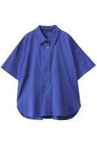 【ミズイロ インド/mizuiro ind】のhalf slv wide shirt シャツ 人気、トレンドファッション・服の通販 founy(ファニー) ファッション Fashion レディースファッション Fashion for Women トップス・カットソー Cut & Sew Tops シャツ・ブラウス・オフィスカジュアル Elegant Blouses & Button-Ups シアー Sheer, See-Through ショート Short, Short Length シンプル Simple, Minimal スリット Slit, Slit Detail スリーブ Sleeve, Long Sleeve / Short Sleeve リラックス Relax, Relaxed Fit エレガント 上品 Elegant 無地 Plain, Solid Color thumbnail blue|ID: prp329100004613307 ipo3291000000033048648