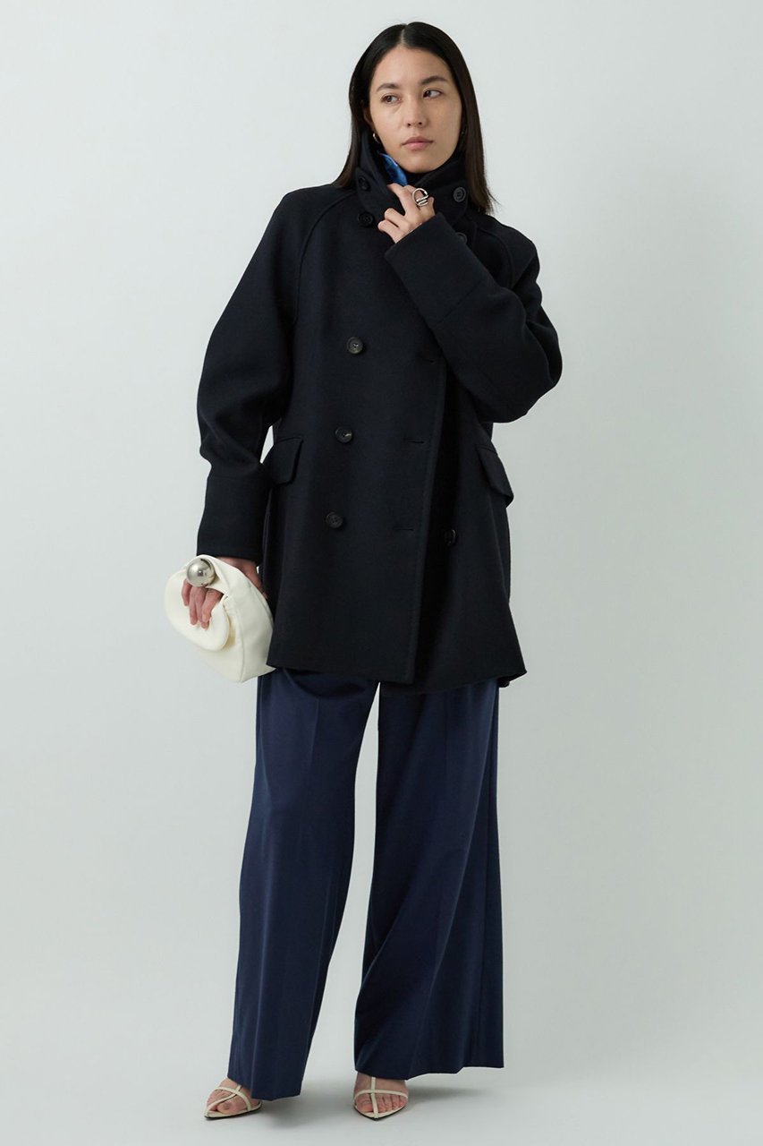 【カオス/Chaos】のスーペリヤヌスPコート 人気、トレンドファッション・服の通販 founy(ファニー) 　ファッション　Fashion　レディースファッション　Fashion for Women　アウター　Coat / Outerwear Collection　コート・ロングコート・ピーコート　Long Coats, Peacoats & More　Pコート　Pea Coats　おすすめ　Recommended / Our Picks　ショート　Short, Short Length　スタンド　Stand Collar, Upright Stand　ストレート　Straight, Straight Cut　フラップ　Flap, Flap Pocket　other-2|ID: prp329100004613311 ipo3291000000036241213