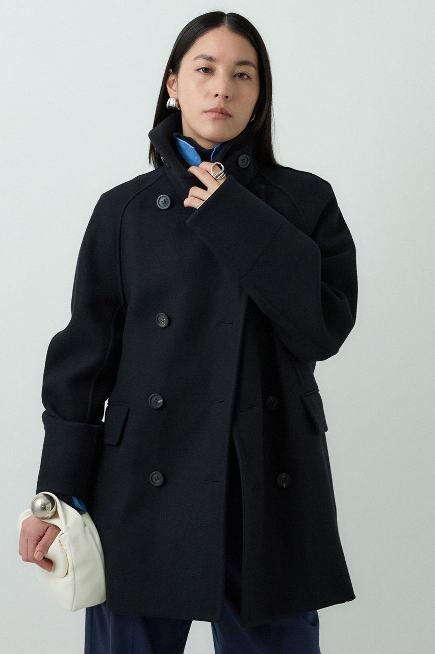 【カオス/Chaos】のスーペリヤヌスPコート 人気、トレンドファッション・服の通販 founy(ファニー) 　ファッション　Fashion　レディースファッション　Fashion for Women　アウター　Coat / Outerwear Collection　コート・ロングコート・ピーコート　Long Coats, Peacoats & More　Pコート　Pea Coats　おすすめ　Recommended / Our Picks　ショート　Short, Short Length　スタンド　Stand Collar, Upright Stand　ストレート　Straight, Straight Cut　フラップ　Flap, Flap Pocket　other-5|ID: prp329100004613311 ipo3291000000036241218