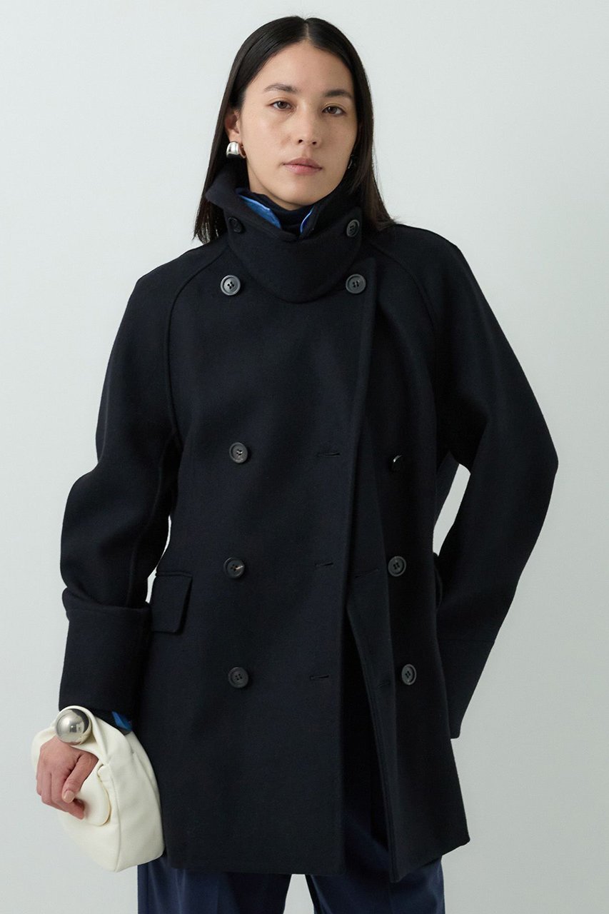 【カオス/Chaos】のスーペリヤヌスPコート 人気、トレンドファッション・服の通販 founy(ファニー) 　ファッション　Fashion　レディースファッション　Fashion for Women　アウター　Coat / Outerwear Collection　コート・ロングコート・ピーコート　Long Coats, Peacoats & More　Pコート　Pea Coats　おすすめ　Recommended / Our Picks　ショート　Short, Short Length　スタンド　Stand Collar, Upright Stand　ストレート　Straight, Straight Cut　フラップ　Flap, Flap Pocket　other-6|ID: prp329100004613311 ipo3291000000036241219