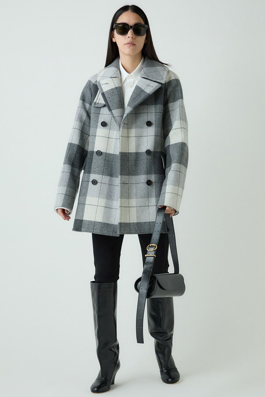 【カオス/Chaos】のスーペリヤヌスPコート 人気、トレンドファッション・服の通販 founy(ファニー) 　ファッション　Fashion　レディースファッション　Fashion for Women　アウター　Coat / Outerwear Collection　コート・ロングコート・ピーコート　Long Coats, Peacoats & More　Pコート　Pea Coats　おすすめ　Recommended / Our Picks　ショート　Short, Short Length　スタンド　Stand Collar, Upright Stand　ストレート　Straight, Straight Cut　フラップ　Flap, Flap Pocket　other-3|ID: prp329100004613311 ipo3291000000036899634