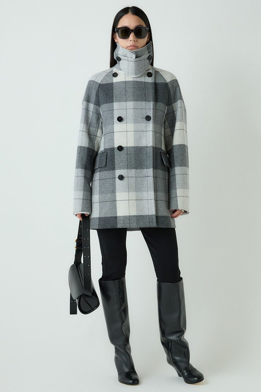 【カオス/Chaos】のスーペリヤヌスPコート 人気、トレンドファッション・服の通販 founy(ファニー) 　ファッション　Fashion　レディースファッション　Fashion for Women　アウター　Coat / Outerwear Collection　コート・ロングコート・ピーコート　Long Coats, Peacoats & More　Pコート　Pea Coats　おすすめ　Recommended / Our Picks　ショート　Short, Short Length　スタンド　Stand Collar, Upright Stand　ストレート　Straight, Straight Cut　フラップ　Flap, Flap Pocket　other-6|ID: prp329100004613311 ipo3291000000036899639