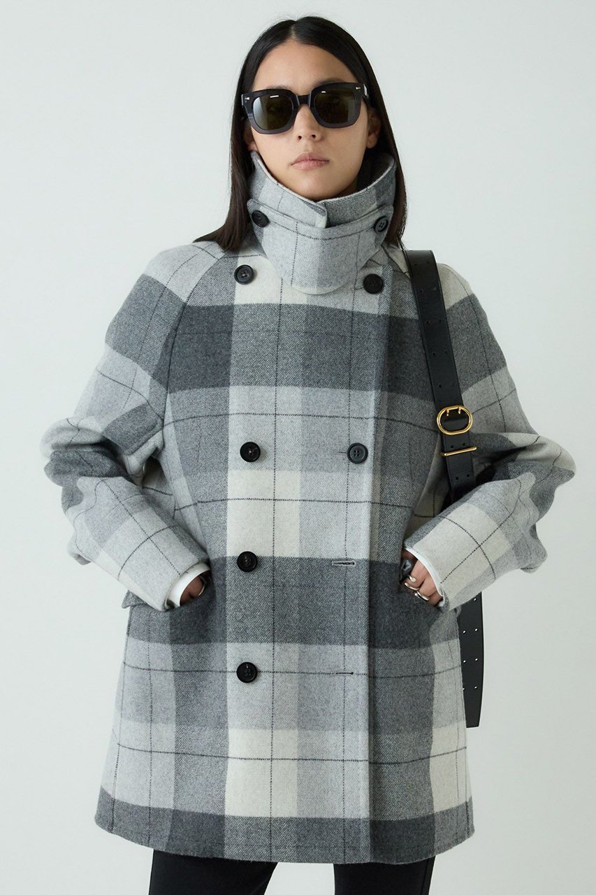 【カオス/Chaos】のスーペリヤヌスPコート 人気、トレンドファッション・服の通販 founy(ファニー) 　ファッション　Fashion　レディースファッション　Fashion for Women　アウター　Coat / Outerwear Collection　コート・ロングコート・ピーコート　Long Coats, Peacoats & More　Pコート　Pea Coats　おすすめ　Recommended / Our Picks　ショート　Short, Short Length　スタンド　Stand Collar, Upright Stand　ストレート　Straight, Straight Cut　フラップ　Flap, Flap Pocket　other-8|ID: prp329100004613311 ipo3291000000036899641