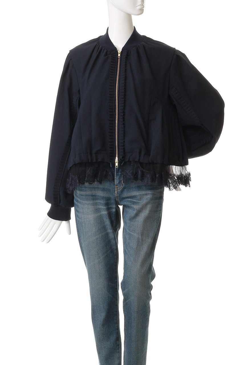 【ミュベール/MUVEIL】のピンキングフリルブルゾン 人気、トレンドファッション・服の通販 founy(ファニー) 　ファッション　Fashion　レディースファッション　Fashion for Women　アウター　Coat / Outerwear Collection　レディースジャケット・軽アウター　Jackets　ブルゾンジャケット・スポーティアウター　Blouson Jackets　2025年　2025　2025-2026秋冬・A/W　Autumn/Winter 2025–26 AW25–26　おすすめ　Recommended / Our Picks　エレガント 上品　Elegant　サテン　Satin, Glossy Fabric　ジャケット　Jacket, Outerwear　ストレッチ　Stretch, Stretchy Fabric　スポーティ　Sporty, Casual Athletic　チュール　Tulip, Tulip Motif　フェミニン　Feminine, Girly　フォルム　Silhouette, Form　ブラウジング　Blouson Silhouette, Cinched Waist　ブルゾン　Blouson, Bomber Jacket　リネン　Linen, Linen Fabric　レース　Lace, Lace Fabric　A/W・秋冬　Autumn/Winter　other-2|ID: prp329100004613315 ipo3291000000033021596