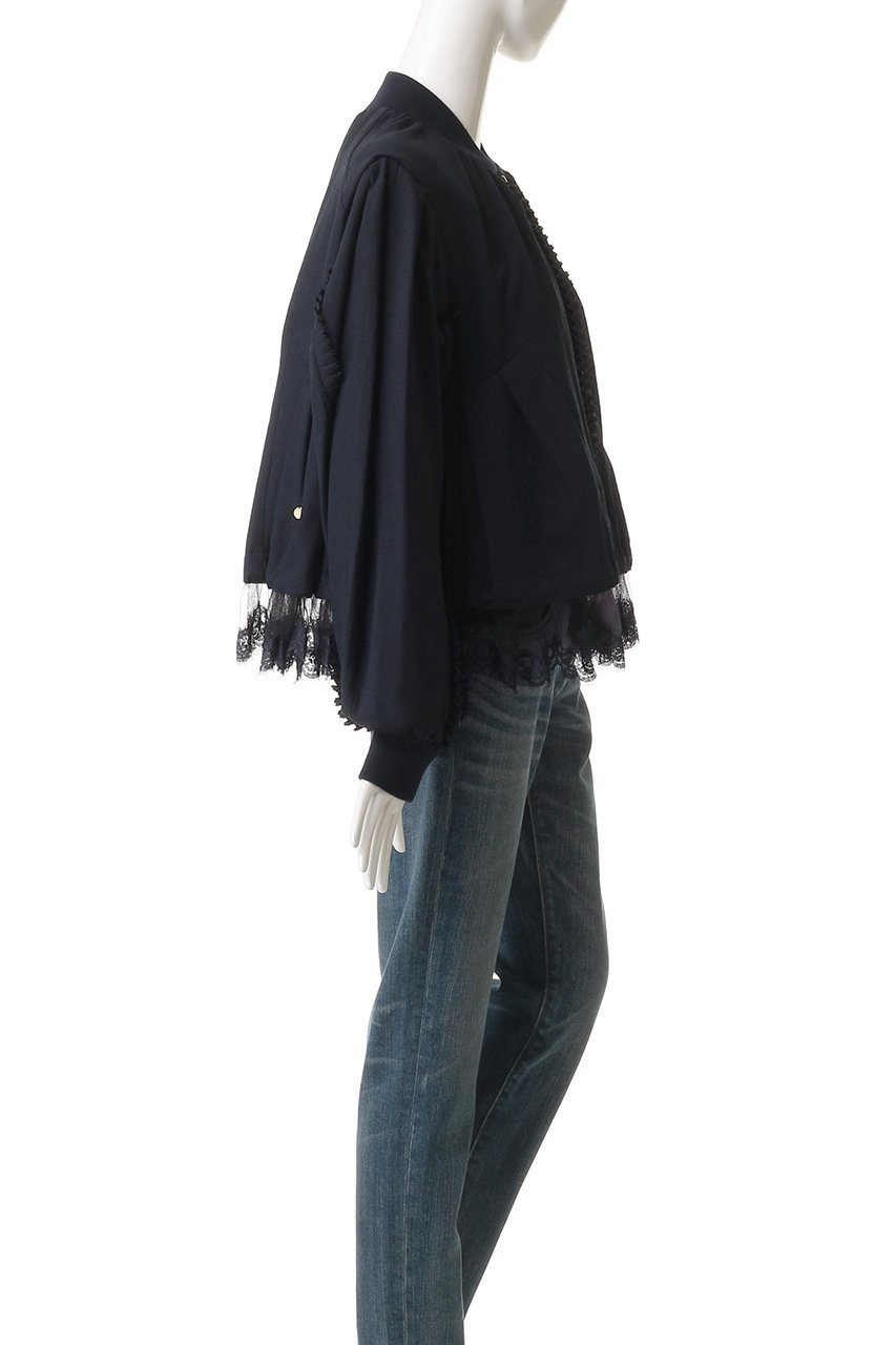 【ミュベール/MUVEIL】のピンキングフリルブルゾン 人気、トレンドファッション・服の通販 founy(ファニー) 　ファッション　Fashion　レディースファッション　Fashion for Women　アウター　Coat / Outerwear Collection　レディースジャケット・軽アウター　Jackets　ブルゾンジャケット・スポーティアウター　Blouson Jackets　2025年　2025　2025-2026秋冬・A/W　Autumn/Winter 2025–26 AW25–26　おすすめ　Recommended / Our Picks　エレガント 上品　Elegant　サテン　Satin, Glossy Fabric　ジャケット　Jacket, Outerwear　ストレッチ　Stretch, Stretchy Fabric　スポーティ　Sporty, Casual Athletic　チュール　Tulip, Tulip Motif　フェミニン　Feminine, Girly　フォルム　Silhouette, Form　ブラウジング　Blouson Silhouette, Cinched Waist　ブルゾン　Blouson, Bomber Jacket　リネン　Linen, Linen Fabric　レース　Lace, Lace Fabric　A/W・秋冬　Autumn/Winter　other-3|ID: prp329100004613315 ipo3291000000033021597