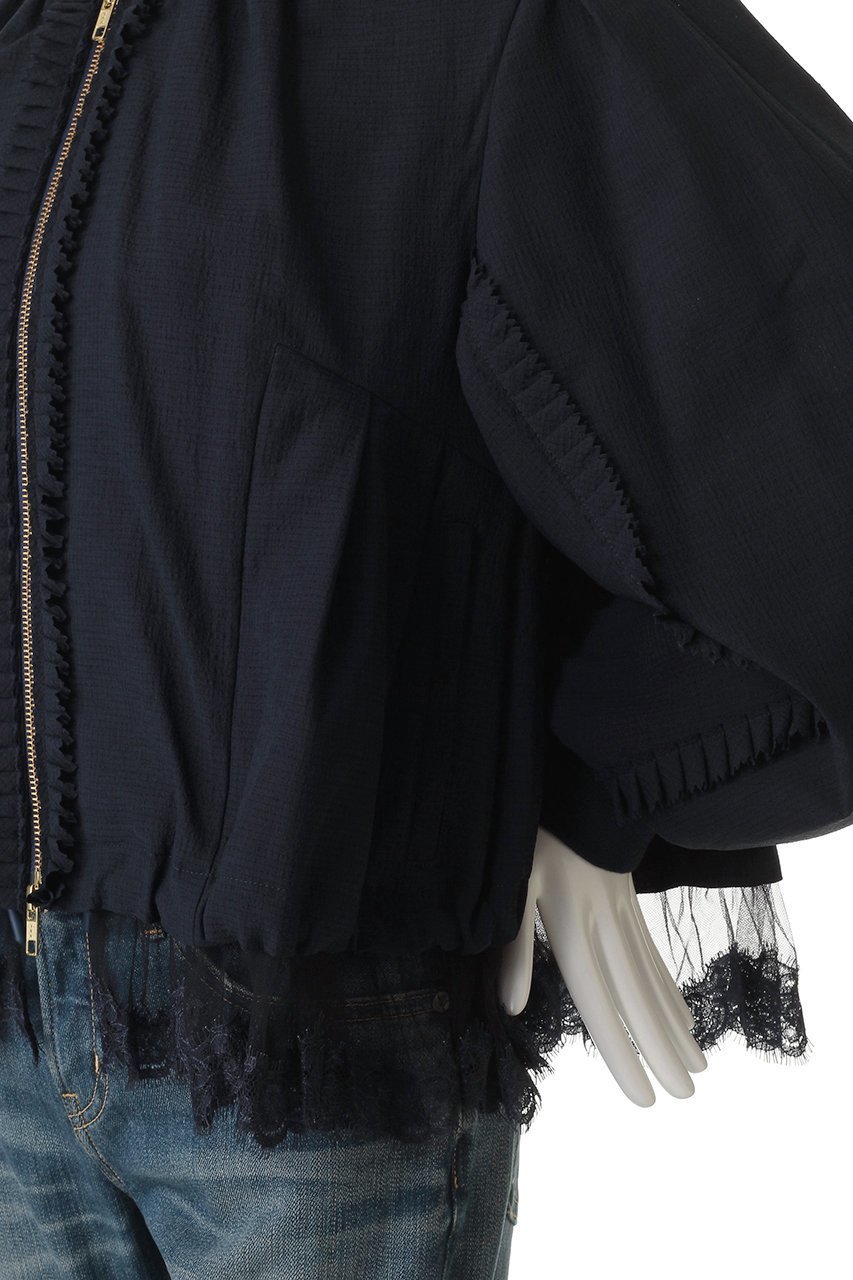 【ミュベール/MUVEIL】のピンキングフリルブルゾン 人気、トレンドファッション・服の通販 founy(ファニー) 　ファッション　Fashion　レディースファッション　Fashion for Women　アウター　Coat / Outerwear Collection　レディースジャケット・軽アウター　Jackets　ブルゾンジャケット・スポーティアウター　Blouson Jackets　2025年　2025　2025-2026秋冬・A/W　Autumn/Winter 2025–26 AW25–26　おすすめ　Recommended / Our Picks　エレガント 上品　Elegant　サテン　Satin, Glossy Fabric　ジャケット　Jacket, Outerwear　ストレッチ　Stretch, Stretchy Fabric　スポーティ　Sporty, Casual Athletic　チュール　Tulip, Tulip Motif　フェミニン　Feminine, Girly　フォルム　Silhouette, Form　ブラウジング　Blouson Silhouette, Cinched Waist　ブルゾン　Blouson, Bomber Jacket　リネン　Linen, Linen Fabric　レース　Lace, Lace Fabric　A/W・秋冬　Autumn/Winter　other-5|ID: prp329100004613315 ipo3291000000033021599