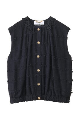 【ミュベール/MUVEIL】のフラワーモチーフツイードベストジャケット 人気、トレンドファッション・服の通販 founy(ファニー) ファッション Fashion レディースファッション Fashion for Women アウター Coat / Outerwear Collection レディースジャケット・軽アウター Jackets 2025年 2025 2025-2026秋冬・A/W Autumn/Winter 2025–26 AW25–26 エレガント 上品 Elegant ギャザー Gathered, Ruffled ジャケット Jacket, Outerwear ツイード Twill, Twill Weave フォルム Silhouette, Form フラワー Flower, Floral ベスト Vest, Waistcoat レース Lace, Lace Fabric A/W・秋冬 Autumn/Winter |ID:prp329100004613317