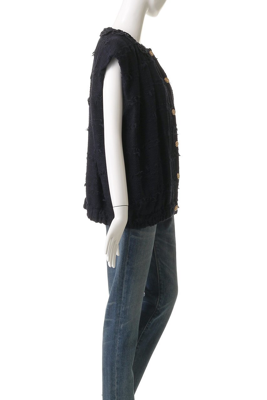 【ミュベール/MUVEIL】のフラワーモチーフツイードベストジャケット 人気、トレンドファッション・服の通販 founy(ファニー) 　ファッション　Fashion　レディースファッション　Fashion for Women　アウター　Coat / Outerwear Collection　レディースジャケット・軽アウター　Jackets　2025年　2025　2025-2026秋冬・A/W　Autumn/Winter 2025–26 AW25–26　エレガント 上品　Elegant　ギャザー　Gathered, Ruffled　ジャケット　Jacket, Outerwear　ツイード　Twill, Twill Weave　フォルム　Silhouette, Form　フラワー　Flower, Floral　ベスト　Vest, Waistcoat　レース　Lace, Lace Fabric　A/W・秋冬　Autumn/Winter　other-3|ID: prp329100004613317 ipo3291000000033021610