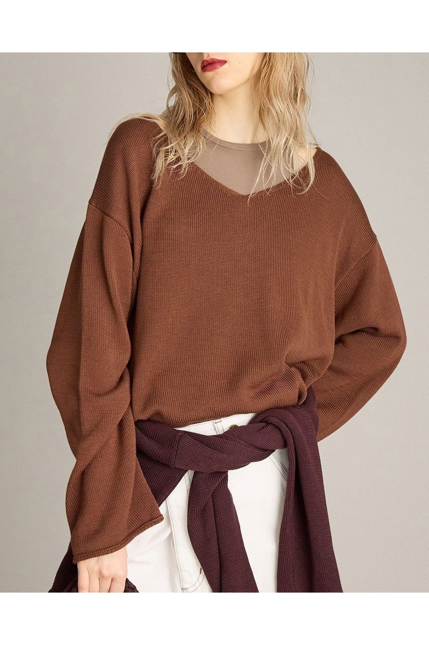 【ブリル/BRILL】のCAFE LATTE プルオーバーニット インテリア・キッズ・メンズ・レディースファッション・服の通販 founy(ファニー) 　ファッション　Fashion　レディースファッション　Fashion for Women　トップス・カットソー　Cut & Sew Tops　ニット　Knit Tops & Sweaters　カジュアルプルオーバー・ニットトップス　Pullovers & Knit Tops / Casual Pullovers　ボーダー　Border, Stripe　人気　Popular, Best Seller　夏　Summer　新作・新入荷　New Arrivals / New In　春　Spring　S/S・春夏　SS, Spring/Summer, Warm Season　無地　Plain, Solid Color　秋　Autumn　ブラウン|ID: prp329100004613318 ipo3291000000033021620