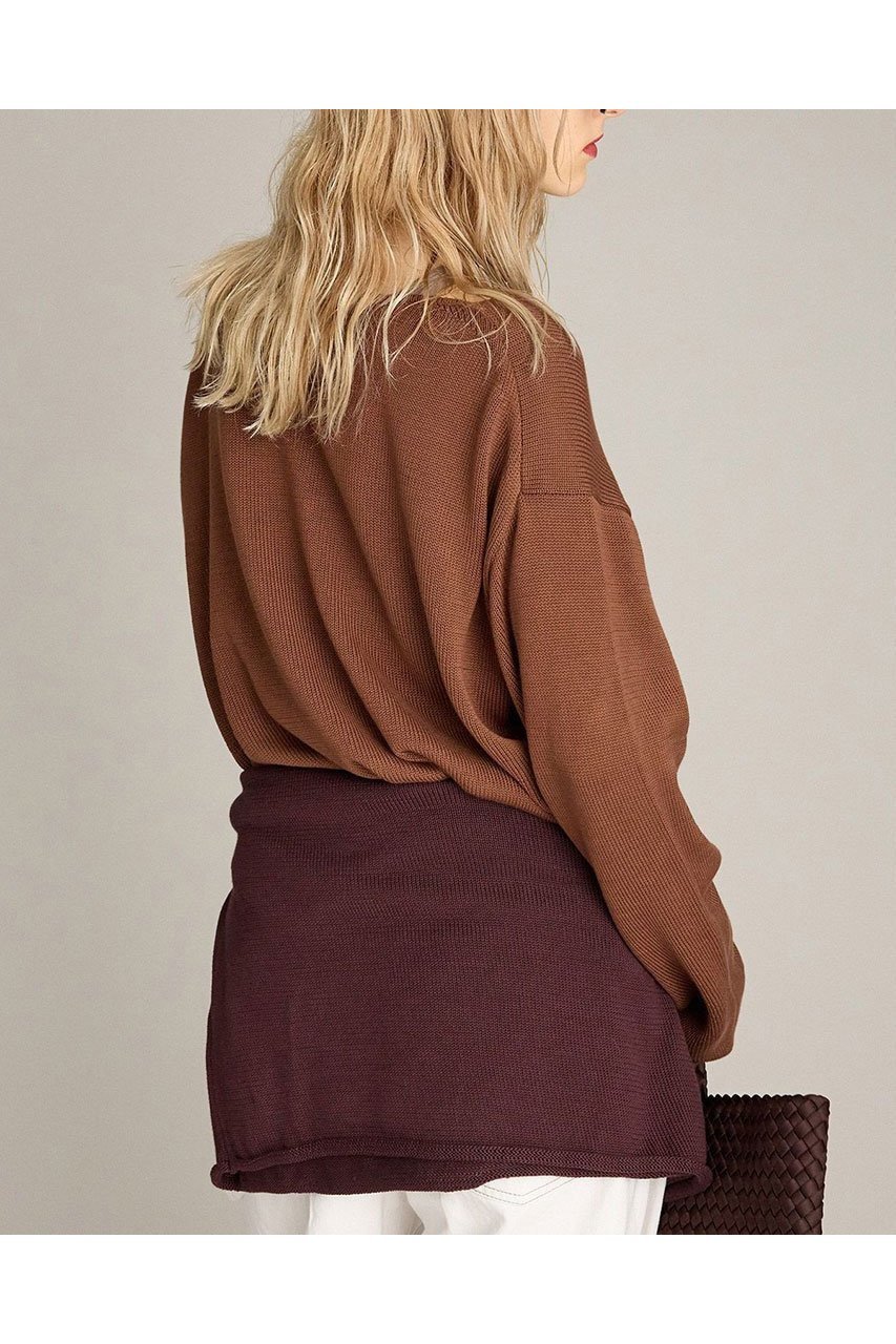 【ブリル/BRILL】のCAFE LATTE プルオーバーニット 人気、トレンドファッション・服の通販 founy(ファニー) 　ファッション　Fashion　レディースファッション　Fashion for Women　トップス・カットソー　Cut & Sew Tops　ニット　Knit Tops & Sweaters　カジュアルプルオーバー・ニットトップス　Pullovers & Knit Tops / Casual Pullovers　ボーダー　Border, Stripe　人気　Popular, Best Seller　夏　Summer　新作・新入荷　New Arrivals / New In　春　Spring　S/S・春夏　SS, Spring/Summer, Warm Season　無地　Plain, Solid Color　秋　Autumn　other-3|ID: prp329100004613318 ipo3291000000033021624