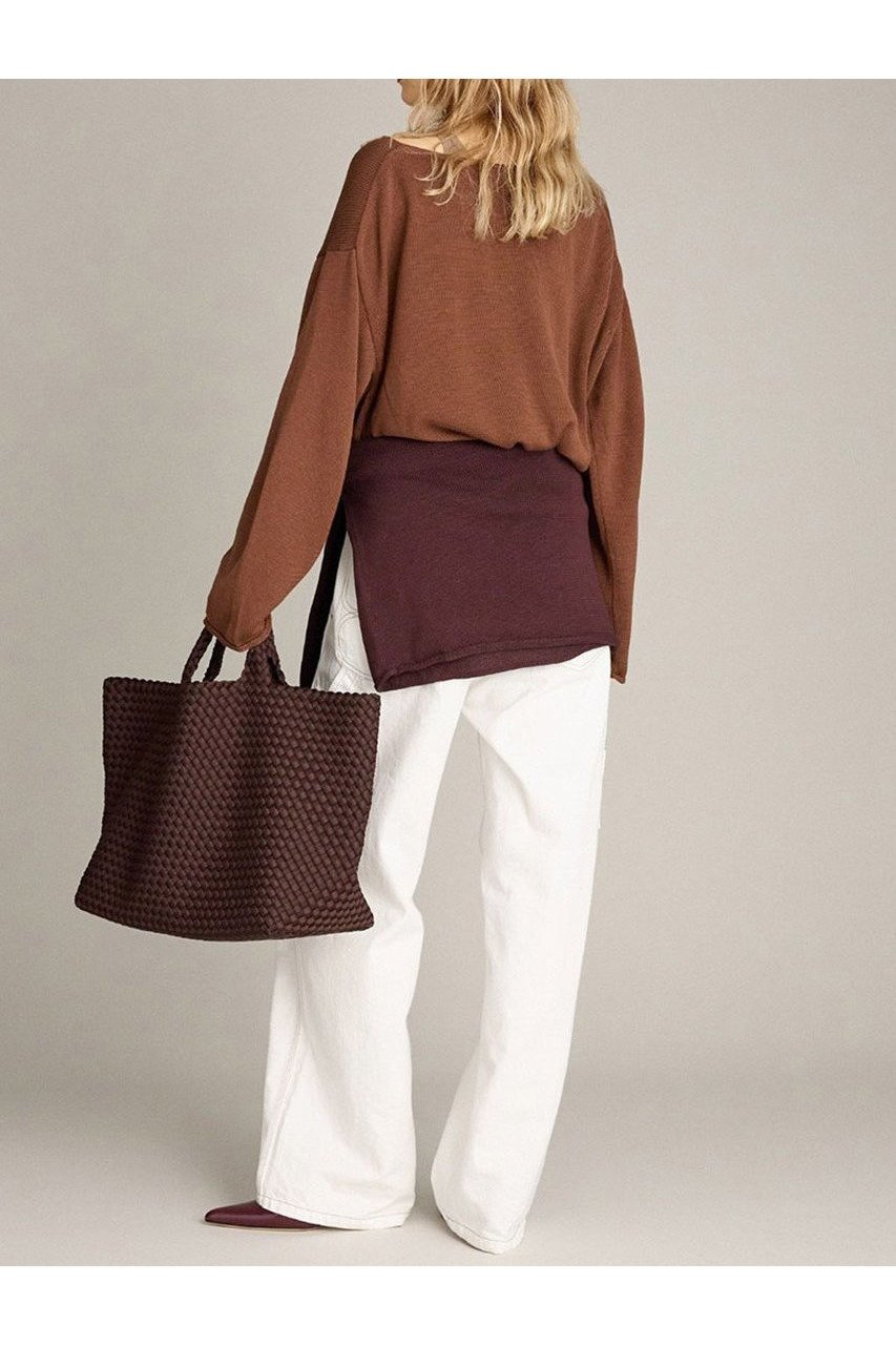 【ブリル/BRILL】のCAFE LATTE プルオーバーニット 人気、トレンドファッション・服の通販 founy(ファニー) 　ファッション　Fashion　レディースファッション　Fashion for Women　トップス・カットソー　Cut & Sew Tops　ニット　Knit Tops & Sweaters　カジュアルプルオーバー・ニットトップス　Pullovers & Knit Tops / Casual Pullovers　ボーダー　Border, Stripe　人気　Popular, Best Seller　夏　Summer　新作・新入荷　New Arrivals / New In　春　Spring　S/S・春夏　SS, Spring/Summer, Warm Season　無地　Plain, Solid Color　秋　Autumn　other-6|ID: prp329100004613318 ipo3291000000033021628
