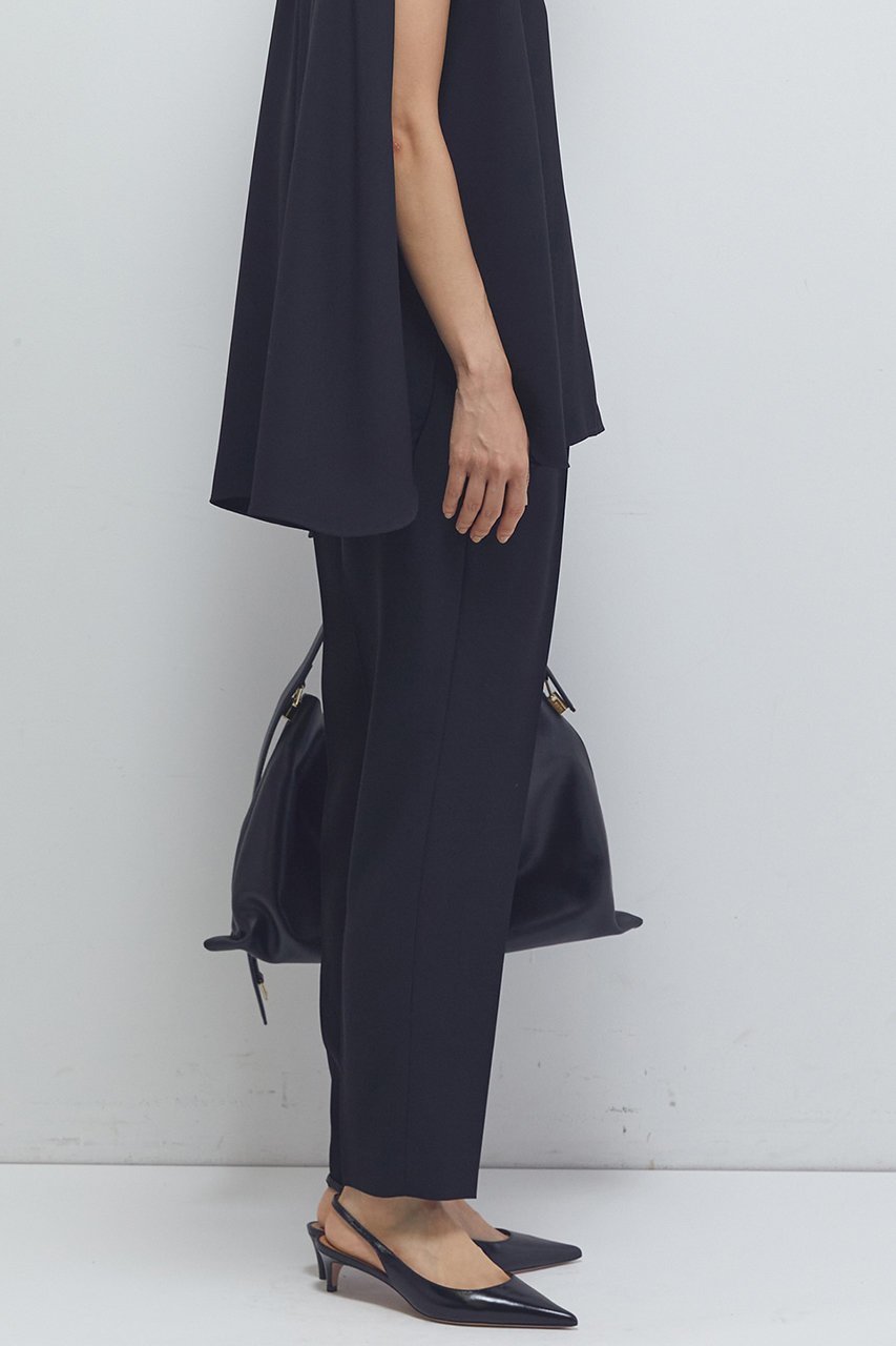 【プルミエ アロンディスモン/1er Arrondissement】のジョーゼットテーパードパンツ 人気、トレンドファッション・服の通販 founy(ファニー) 　ファッション　Fashion　レディースファッション　Fashion for Women　パンツ　Pants & Trousers　エレガント 上品　Elegant　ジョーゼット　Georgette, Semi-Sheer Fabric　センター　Center, Center Line　ドレープ　Drape, Draping Fabric　other-6|ID: prp329100004613328 ipo3291000000033170346