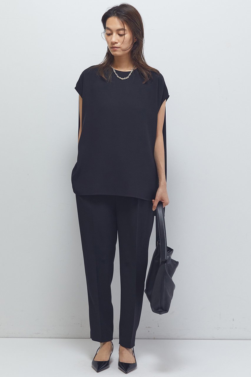 【プルミエ アロンディスモン/1er Arrondissement】のジョーゼットテーパードパンツ 人気、トレンドファッション・服の通販 founy(ファニー) 　ファッション　Fashion　レディースファッション　Fashion for Women　パンツ　Pants & Trousers　エレガント 上品　Elegant　ジョーゼット　Georgette, Semi-Sheer Fabric　センター　Center, Center Line　ドレープ　Drape, Draping Fabric　other-7|ID: prp329100004613328 ipo3291000000033170347