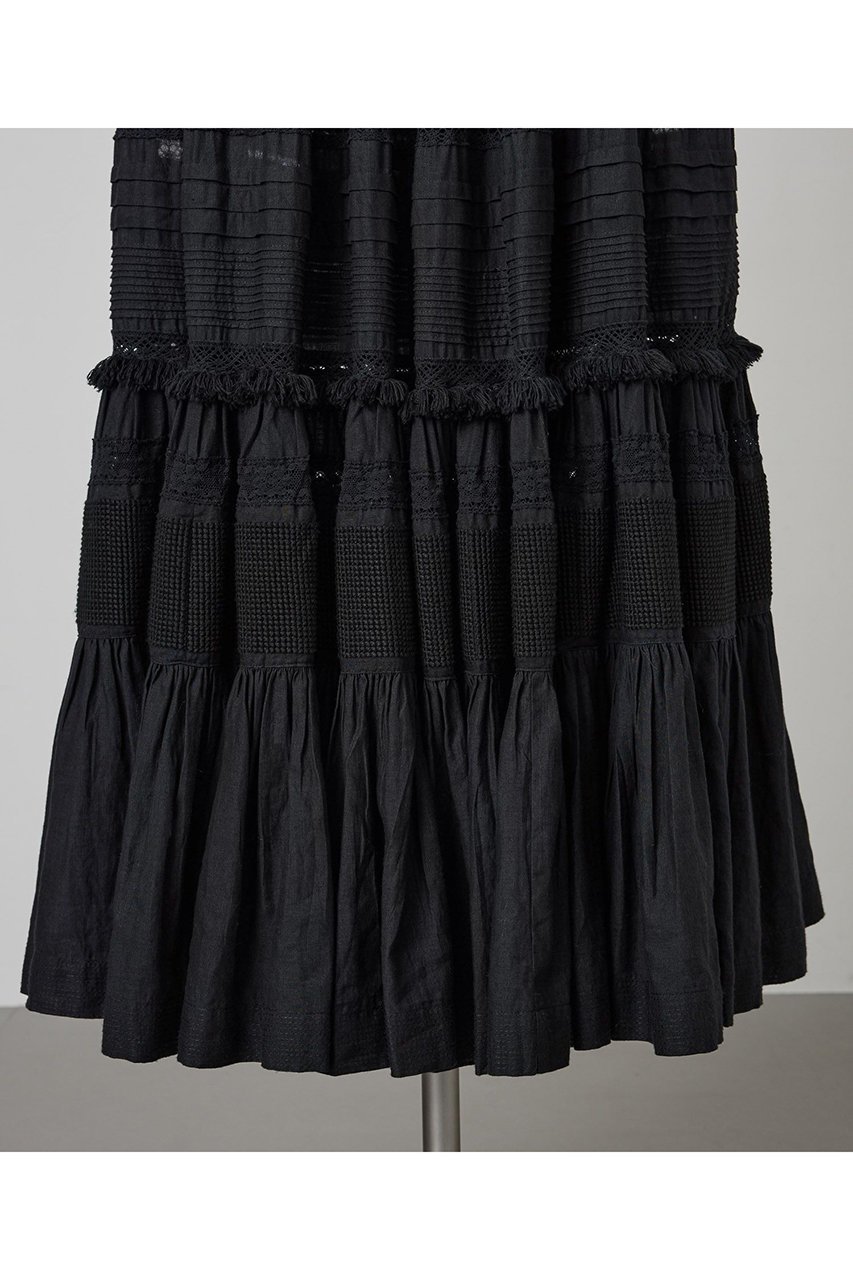 【カオス/Chaos】のガゼットクロススカート 人気、トレンドファッション・服の通販 founy(ファニー) 　ファッション　Fashion　レディースファッション　Fashion for Women　スカート　Skirts　ロングスカート　Long Skirts / Maxi & Midi Skirts　インド　Indian Textile　スペシャル　Special, Limited Edition　スモッキング　Smocking, Gathered Stitching　フリンジ　Fringe, Tassel　リネン　Linen, Linen Fabric　レース　Lace, Lace Fabric　ロング　Long, Long-Length　新作・新入荷　New Arrivals / New In　other-6|ID: prp329100004613330 ipo3291000000033021717