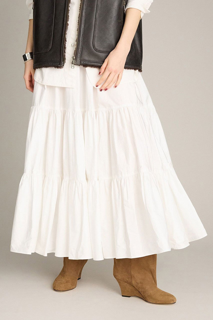 【ブリル/BRILL】のティアードスカート 人気、トレンドファッション・服の通販 founy(ファニー) 　ファッション　Fashion　レディースファッション　Fashion for Women　スカート　Skirts　ティアードスカート　Tiered Skirts　ロングスカート　Long Skirts / Maxi & Midi Skirts　ギャザー　Gathered, Ruffled　ティアードスカート　Tiered Skirt, Flounced Skirt　フレア　Flare, Flared　ロング　Long, Long-Length　新作・新入荷　New Arrivals / New In　 other-1|ID: prp329100004613332 ipo3291000000033021718