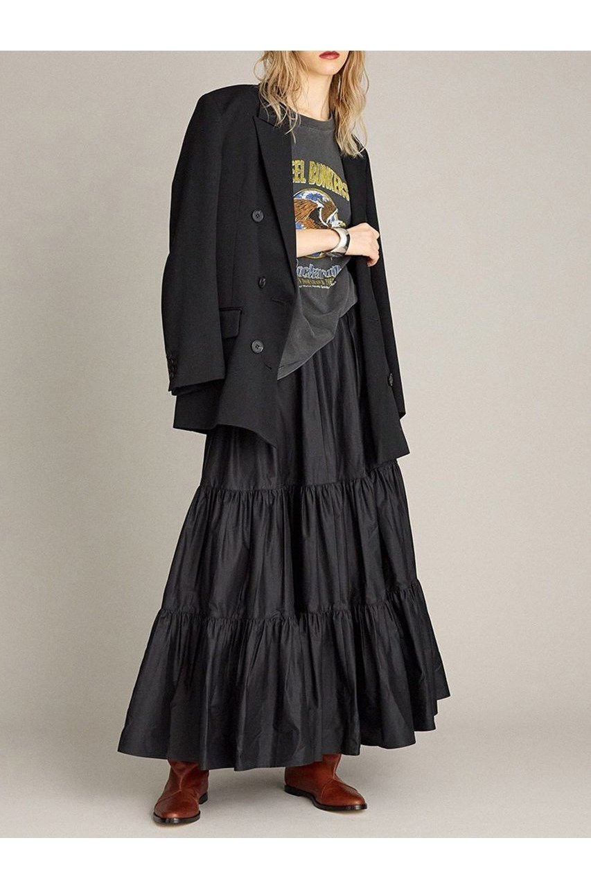 【ブリル/BRILL】のティアードスカート 人気、トレンドファッション・服の通販 founy(ファニー) 　ファッション　Fashion　レディースファッション　Fashion for Women　スカート　Skirts　ティアードスカート　Tiered Skirts　ロングスカート　Long Skirts / Maxi & Midi Skirts　ギャザー　Gathered, Ruffled　ティアードスカート　Tiered Skirt, Flounced Skirt　フレア　Flare, Flared　ロング　Long, Long-Length　新作・新入荷　New Arrivals / New In　other-4|ID: prp329100004613332 ipo3291000000033021727