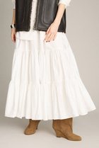【ブリル/BRILL】のティアードスカート ホワイト|ID: prp329100004613332 ipo3291000000036241225