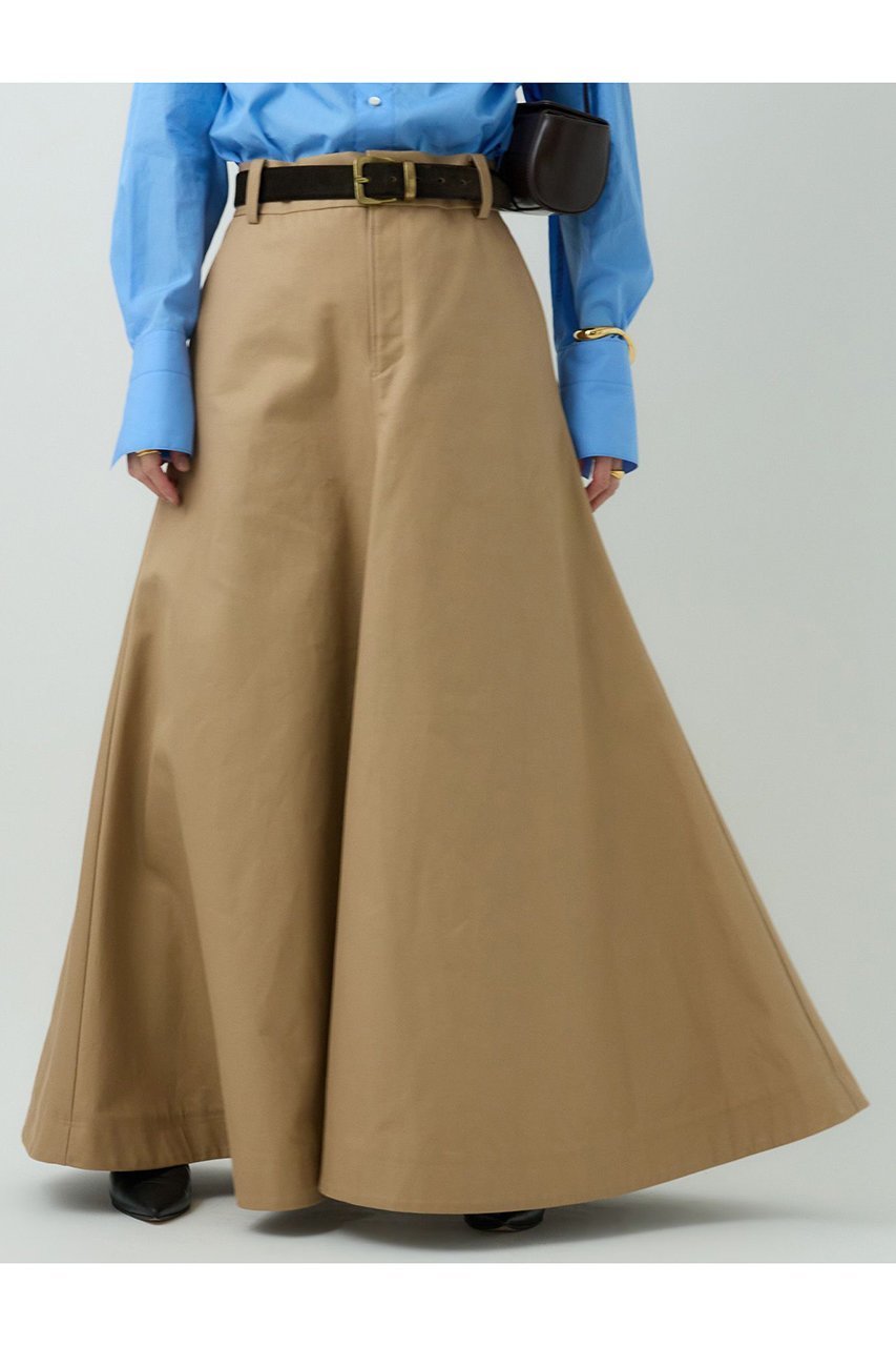 【カオス/Chaos】のチーノランブルスカート 人気、トレンドファッション・服の通販 founy(ファニー) 　ファッション　Fashion　レディースファッション　Fashion for Women　スカート　Skirts　ロングスカート　Long Skirts / Maxi & Midi Skirts　アクリル　Acrylic Material　コーティング　Coating, Coated Finish　ツイル　Twist, Twisted Detail　フィット　Fit, Slim Fit　フレア　Flare, Flared　フロント　Front, Front Design　ロング　Long, Long-Length　エレガント 上品　Elegant　再入荷　Restock / Back in Stock　other-4|ID: prp329100004613337 ipo3291000000035615348