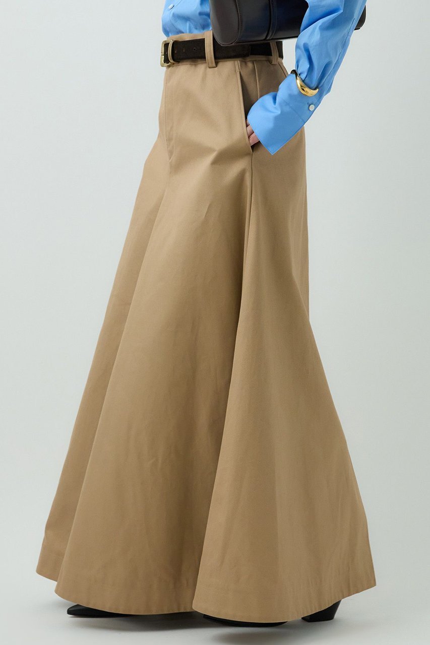 【カオス/Chaos】のチーノランブルスカート 人気、トレンドファッション・服の通販 founy(ファニー) 　ファッション　Fashion　レディースファッション　Fashion for Women　スカート　Skirts　ロングスカート　Long Skirts / Maxi & Midi Skirts　アクリル　Acrylic Material　コーティング　Coating, Coated Finish　ツイル　Twist, Twisted Detail　フィット　Fit, Slim Fit　フレア　Flare, Flared　フロント　Front, Front Design　ロング　Long, Long-Length　エレガント 上品　Elegant　再入荷　Restock / Back in Stock　other-5|ID: prp329100004613337 ipo3291000000035615350