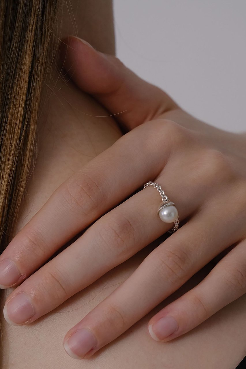 【ナチュラリジュエリ/NATURALI JEWELRY】のSILVER カロスチェーンリング 人気、トレンドファッション・服の通販 founy(ファニー) 　ファッション　Fashion　レディースファッション　Fashion for Women　ジュエリー　Jewelry　2025年　2025　2025-2026秋冬・A/W　Autumn/Winter 2025–26 AW25–26　チェーン　Chain, Chain Strap　パール　Pearl, Pearl Accent　フォルム　Silhouette, Form　モチーフ　Motif, Design Theme　エレガント 上品　Elegant　A/W・秋冬　Autumn/Winter　other-2|ID: prp329100004613992 ipo3291000000033034624