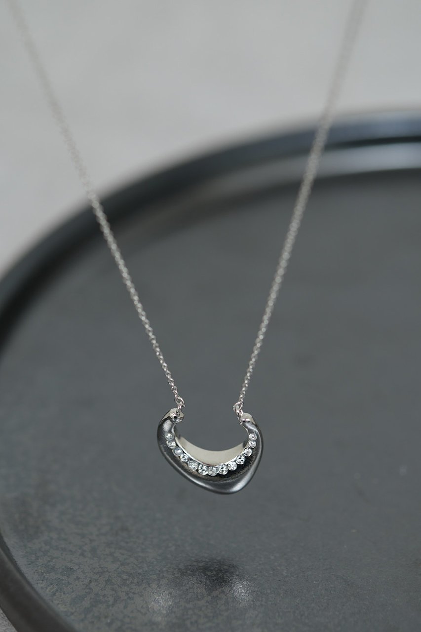 【ガリャルダガランテ/GALLARDAGALANTE】のラインストーンメタルトップネックレス インテリア・キッズ・メンズ・レディースファッション・服の通販 founy(ファニー) 　ファッション　Fashion　レディースファッション　Fashion for Women　ジュエリー　Jewelry　ネックレス　Necklaces & Pendants　おすすめ　Recommended / Our Picks　シンプル　Simple, Minimal　ストーン　Stone, Gem-Like　ネックレス　Necklace, Pendant Necklace　シルバー|ID: prp329100004614001 ipo3291000000036071974