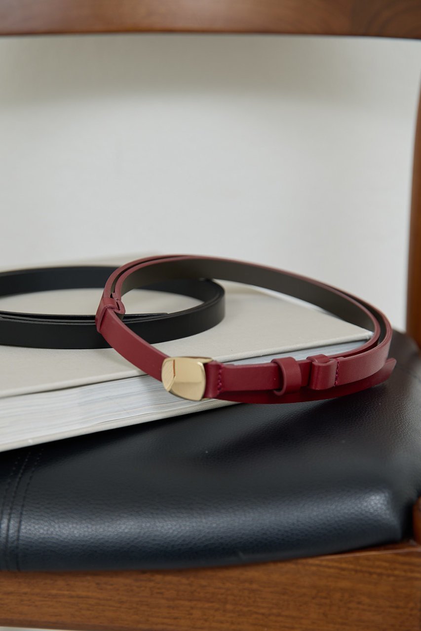 【ガリャルダガランテ/GALLARDAGALANTE】のプレートバックルベルト インテリア・キッズ・メンズ・レディースファッション・服の通販 founy(ファニー) 　ファッション　Fashion　レディースファッション　Fashion for Women　バッグ　Bags　ベルト&ウエストマーク　Belts & Waist Accessories　シンプル　Simple, Minimal　ジャケット　Jacket, Outerwear　エレガント 上品　Elegant　再入荷　Restock / Back in Stock　ボルドー|ID: prp329100004614017 ipo3291000000035676779