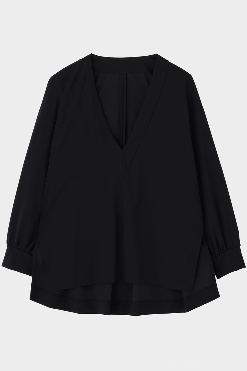 【ル フィル/LE PHIL】のコンパクトポンチVネックプルオーバー 人気、トレンドファッション・服の通販 founy(ファニー) 　ファッション　Fashion　レディースファッション　Fashion for Women　トップス・カットソー　Cut & Sew Tops　シャツ・ブラウス・オフィスカジュアル　Elegant Blouses & Button-Ups　ロングTシャツ・Tシャツ　Longline T-Shirts & Tees　カジュアルプルオーバー・ニットトップス　Pullovers & Knit Tops / Casual Pullovers　カットソー・ベーシックTシャツ　Cut-and-Sewn Tops / Stretch Tees & Basics　Vネックトップス　V-Neck Tops / V-Cut Neckline Shirts　コンパクト　Compact, Small Size　シンプル　Simple, Minimal　スリット　Slit, Slit Detail　スリーブ　Sleeve, Long Sleeve / Short Sleeve　デコルテ　Décolleté, Neckline　バランス　Balance, Style Balance　フォルム　Silhouette, Form　ボトム　Bottoms, Lower Wear　ロング　Long, Long-Length　今季　This Season, Current Season　新作・新入荷　New Arrivals / New In　 other-1|ID: prp329100004614037 ipo3291000000033034946