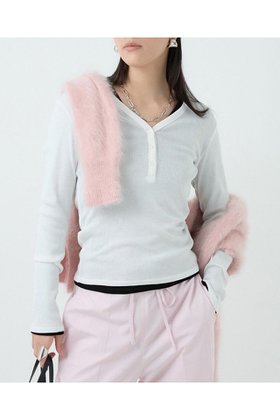 【カオス/Chaos】の【WHY NOT NOW】ポートヘンリープルオーバー 人気、トレンドファッション・服の通販 founy(ファニー) ファッション Fashion レディースファッション Fashion for Women トップス・カットソー Cut & Sew Tops シャツ・ブラウス・オフィスカジュアル Elegant Blouses & Button-Ups ロングTシャツ・Tシャツ Longline T-Shirts & Tees カジュアルプルオーバー・ニットトップス Pullovers & Knit Tops / Casual Pullovers カットソー・ベーシックTシャツ Cut-and-Sewn Tops / Stretch Tees & Basics 2025年 2025 2025-2026秋冬・A/W Autumn/Winter 2025–26 AW25–26 インナー Innerwear カットソー Cut and Sewn Top シルク Silk, 100% Silk シルケット Silket, Silky Cotton ジャケット Jacket, Outerwear ストレッチ Stretch, Stretchy Fabric スリーブ Sleeve, Long Sleeve / Short Sleeve テレコ Ribbed, Rib Stitch デニム Denim, Jeans Material ロング Long, Long-Length A/W・秋冬 Autumn/Winter |ID:prp329100004614038