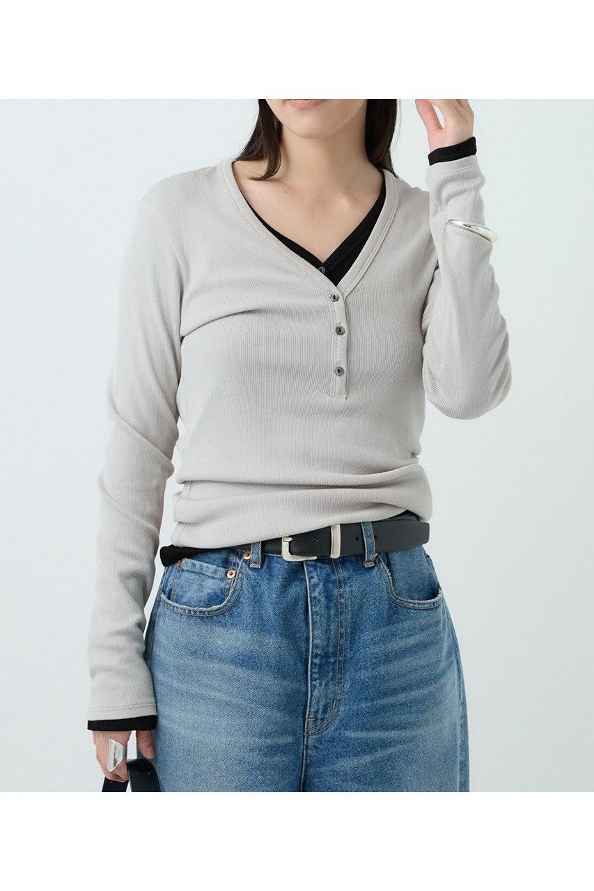 【カオス/Chaos】の【WHY NOT NOW】ポートヘンリープルオーバー 人気、トレンドファッション・服の通販 founy(ファニー) 　ファッション　Fashion　レディースファッション　Fashion for Women　トップス・カットソー　Cut & Sew Tops　シャツ・ブラウス・オフィスカジュアル　Elegant Blouses & Button-Ups　ロングTシャツ・Tシャツ　Longline T-Shirts & Tees　カジュアルプルオーバー・ニットトップス　Pullovers & Knit Tops / Casual Pullovers　カットソー・ベーシックTシャツ　Cut-and-Sewn Tops / Stretch Tees & Basics　2025年　2025　2025-2026秋冬・A/W　Autumn/Winter 2025–26 AW25–26　インナー　Innerwear　カットソー　Cut and Sewn Top　シルク　Silk, 100% Silk　シルケット　Silket, Silky Cotton　ジャケット　Jacket, Outerwear　ストレッチ　Stretch, Stretchy Fabric　スリーブ　Sleeve, Long Sleeve / Short Sleeve　テレコ　Ribbed, Rib Stitch　デニム　Denim, Jeans Material　ロング　Long, Long-Length　A/W・秋冬　Autumn/Winter　other-5|ID: prp329100004614038 ipo3291000000033034971