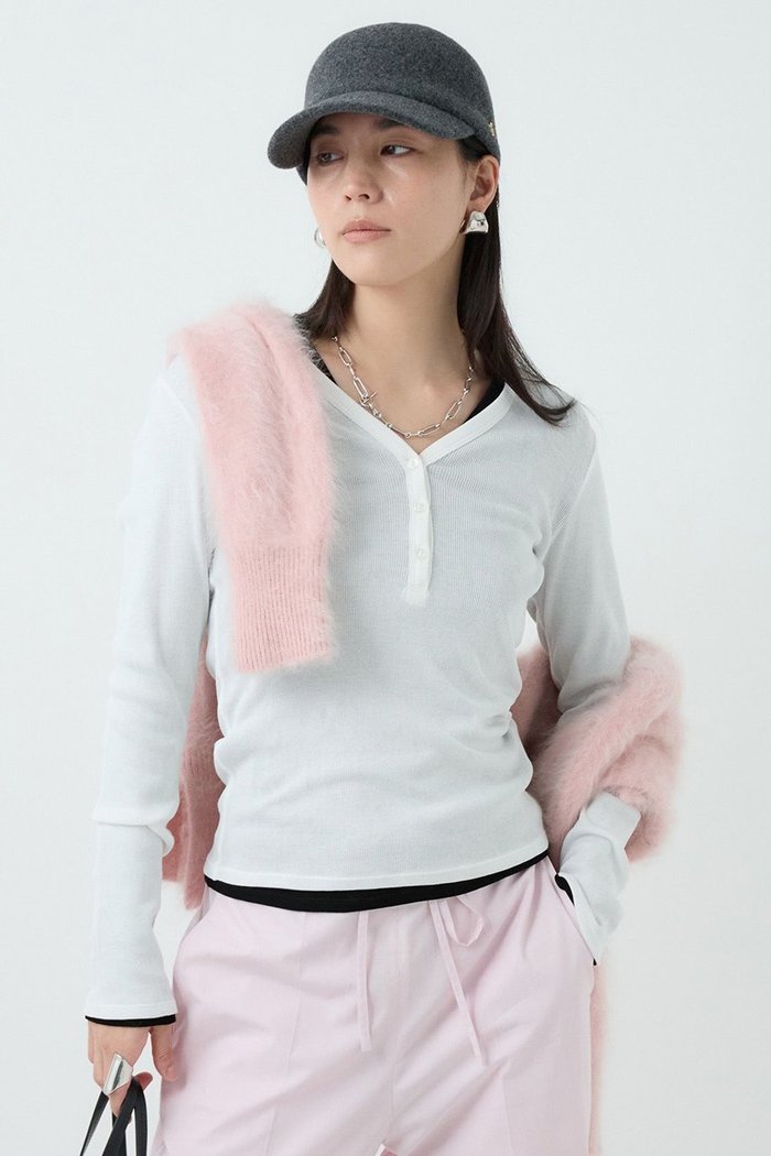 【カオス/Chaos】の【WHY NOT NOW】ポートヘンリープルオーバー インテリア・キッズ・メンズ・レディースファッション・服の通販 founy(ファニー) https://founy.com/ ファッション Fashion レディースファッション Fashion for Women トップス・カットソー Cut & Sew Tops シャツ・ブラウス・オフィスカジュアル Elegant Blouses & Button-Ups ロングTシャツ・Tシャツ Longline T-Shirts & Tees カジュアルプルオーバー・ニットトップス Pullovers & Knit Tops / Casual Pullovers カットソー・ベーシックTシャツ Cut-and-Sewn Tops / Stretch Tees & Basics インナー Innerwear カットソー Cut and Sewn Top シルク Silk, 100% Silk シルケット Silket, Silky Cotton ジャケット Jacket, Outerwear ストレッチ Stretch, Stretchy Fabric スリーブ Sleeve, Long Sleeve / Short Sleeve テレコ Ribbed, Rib Stitch デニム Denim, Jeans Material ロング Long, Long-Length |ID: prp329100004614038 ipo3291000000036072029