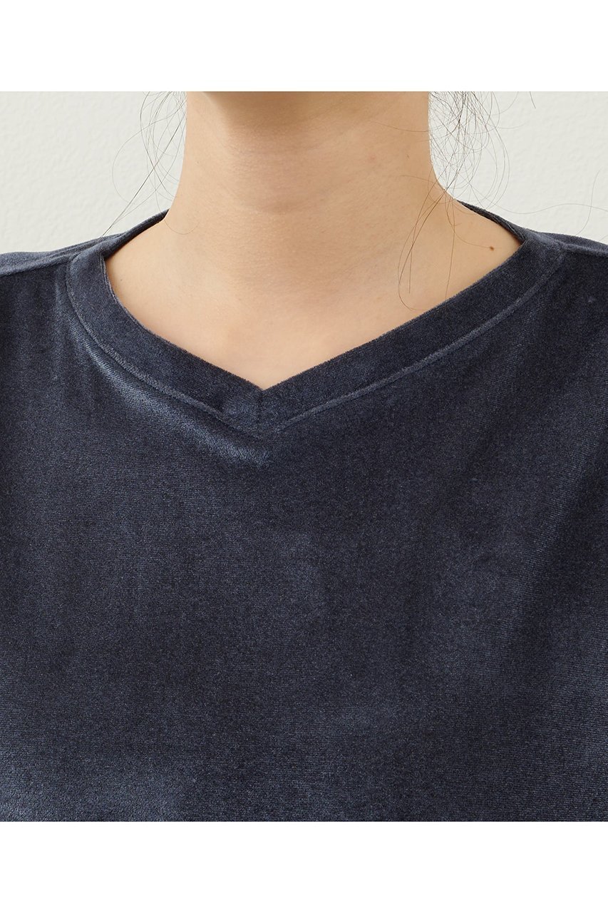 【ウィムガゼット/Whim Gazette】の【THE PAUSE】シアーベロアTEE 人気、トレンドファッション・服の通販 founy(ファニー) 　ファッション　Fashion　レディースファッション　Fashion for Women　トップス・カットソー　Cut & Sew Tops　シャツ・ブラウス・オフィスカジュアル　Elegant Blouses & Button-Ups　ロングTシャツ・Tシャツ　Longline T-Shirts & Tees　カットソー・ベーシックTシャツ　Cut-and-Sewn Tops / Stretch Tees & Basics　ベロアトップス　Velour Tops / Velvet-Look Items　2025年　2025　2025-2026秋冬・A/W　Autumn/Winter 2025–26 AW25–26　おすすめ　Recommended / Our Picks　クール　Cool, Chic　ショート　Short, Short Length　スリーブ　Sleeve, Long Sleeve / Short Sleeve　ベロア　Velour, Soft Velvet　エレガント 上品　Elegant　A/W・秋冬　Autumn/Winter　other-8|ID: prp329100004614041 ipo3291000000033034999